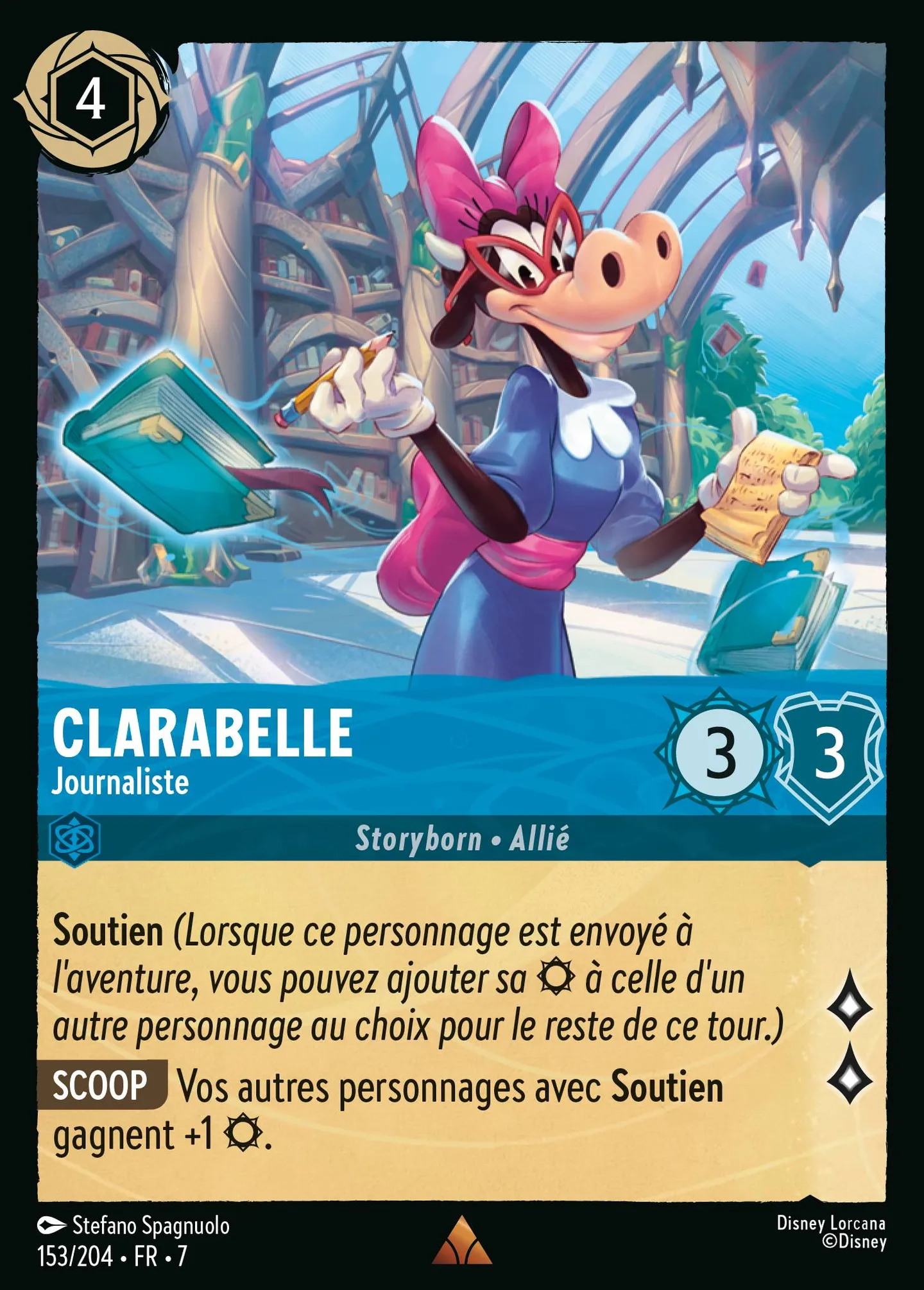 Clarabelle - Journaliste — Archazia's Island — Lorcana