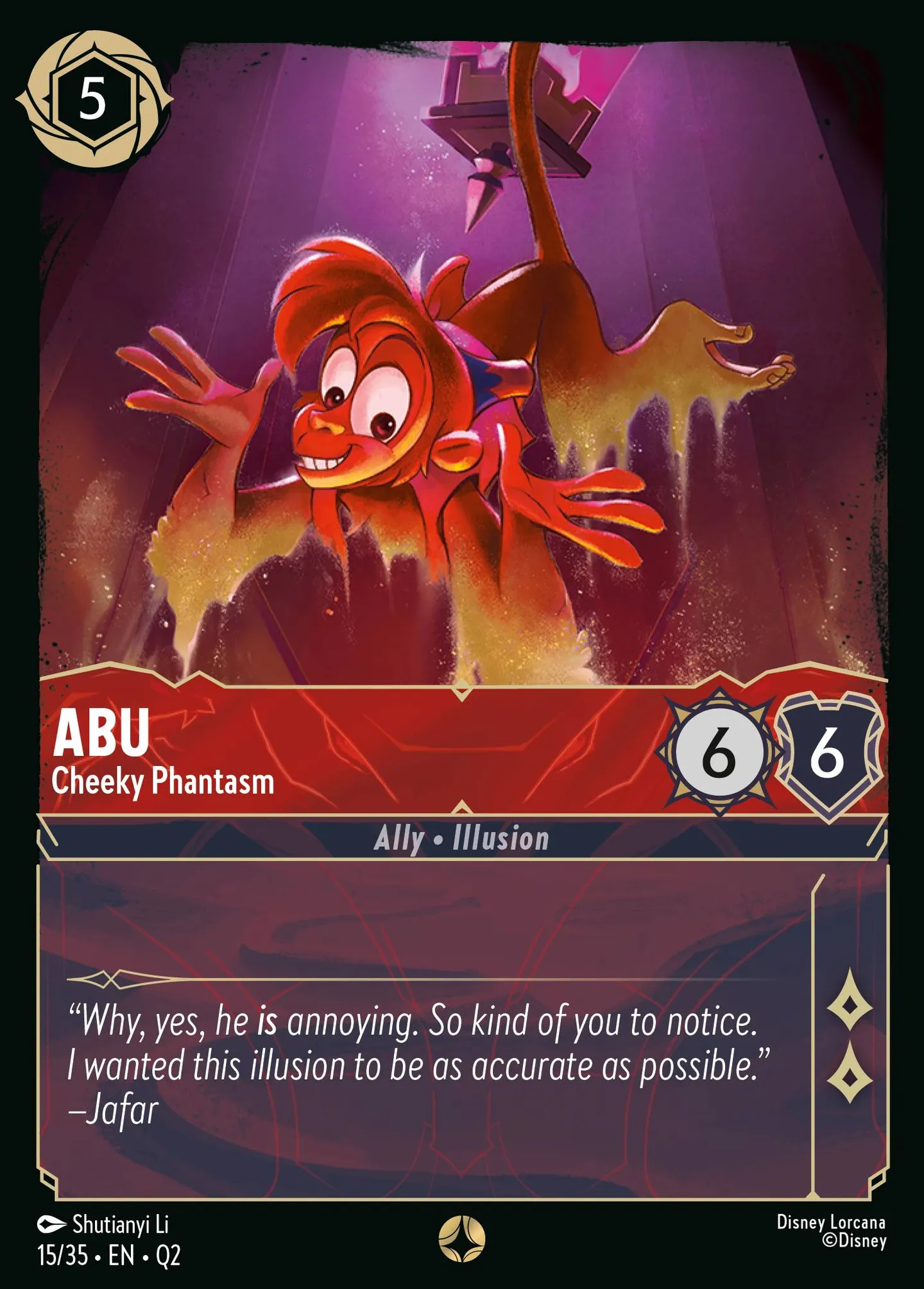 Abu - Cheeky Phantasm — Illumineer's Quest: Palace Heist — Lorcana