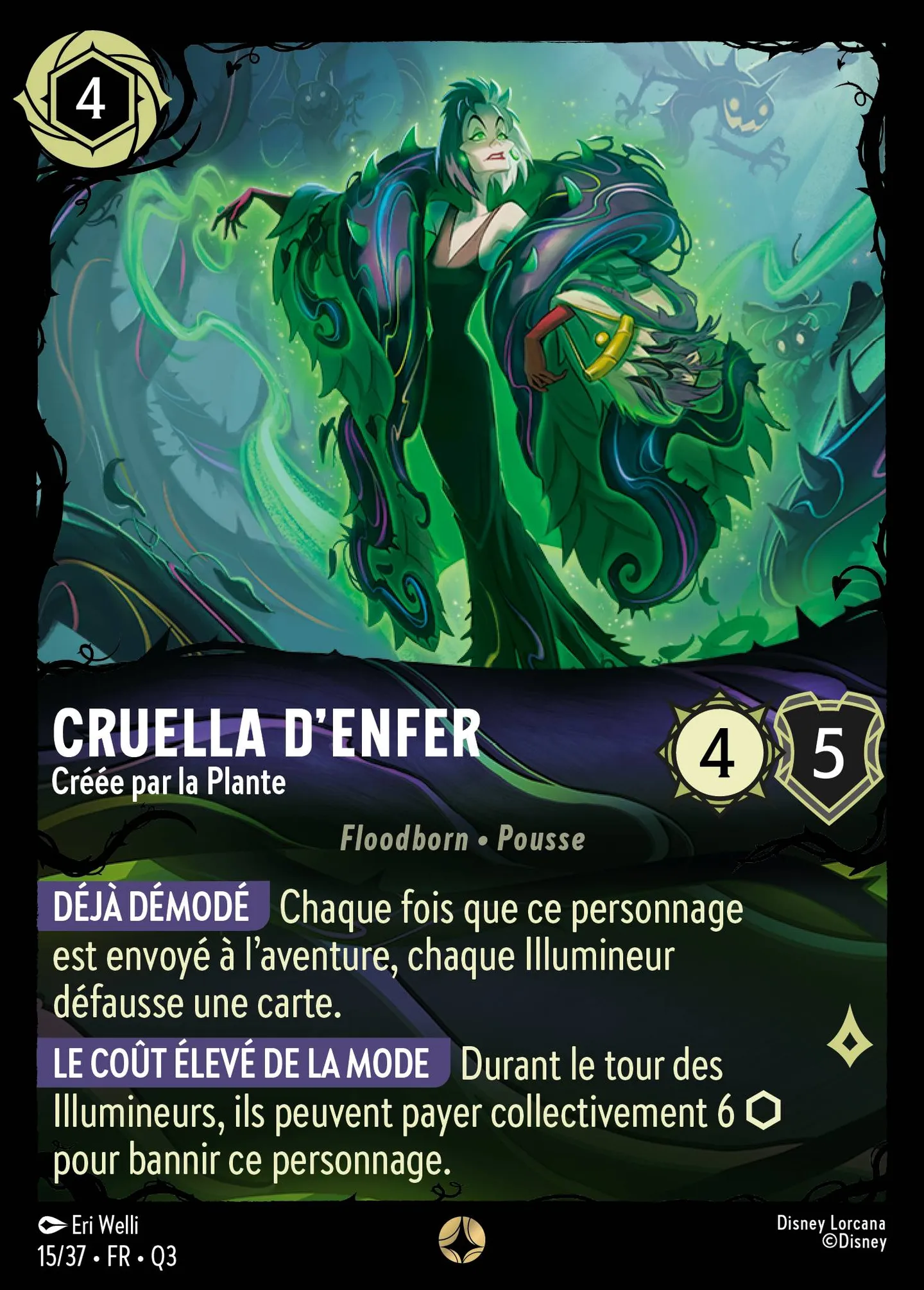 Cruella d'Enfer - Créée par la Plante — Illumineer's Quest: The Great Hunny Rescue — Lorcana