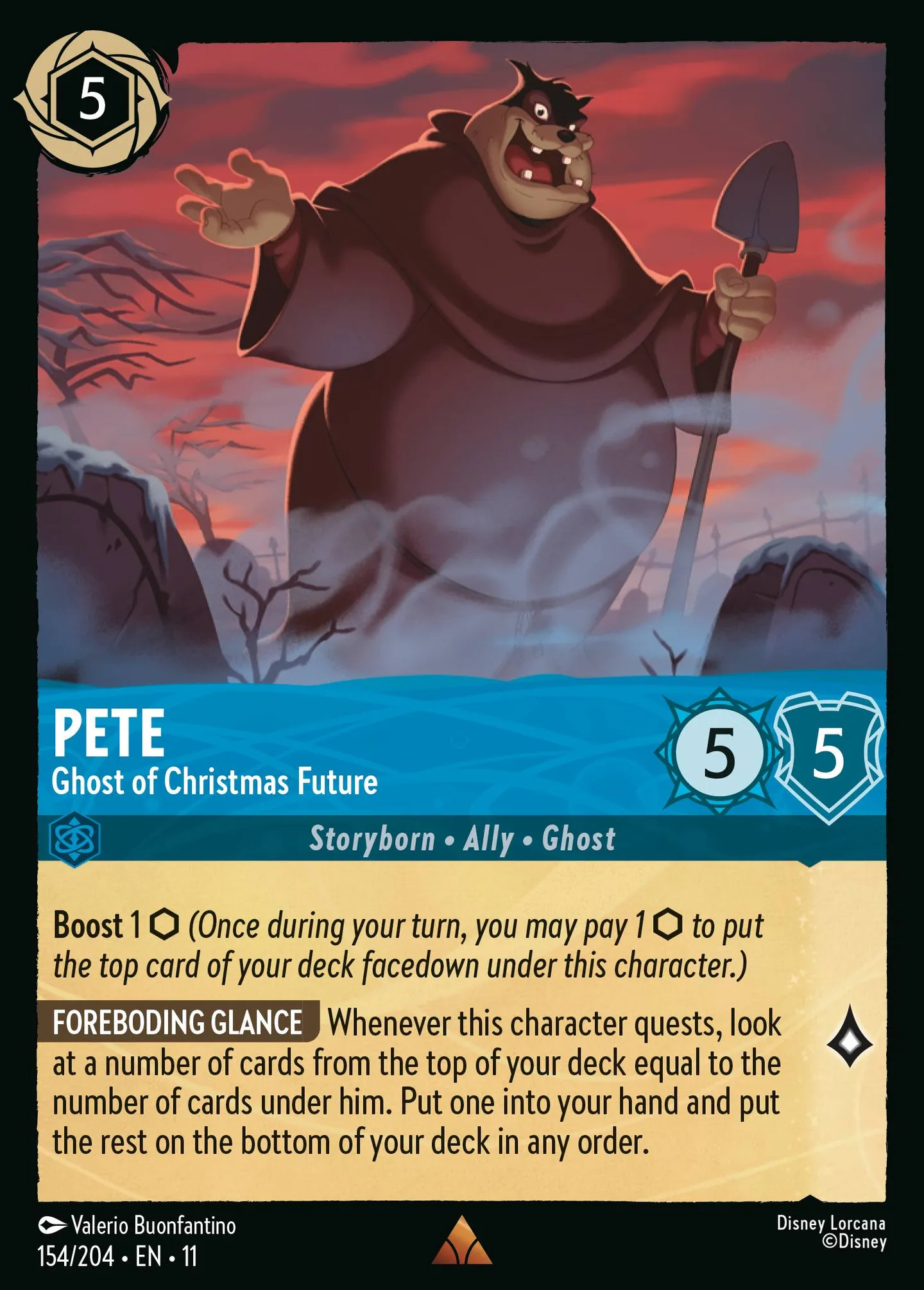 Pete - Ghost of Christmas Future — Winterspell — Lorcana