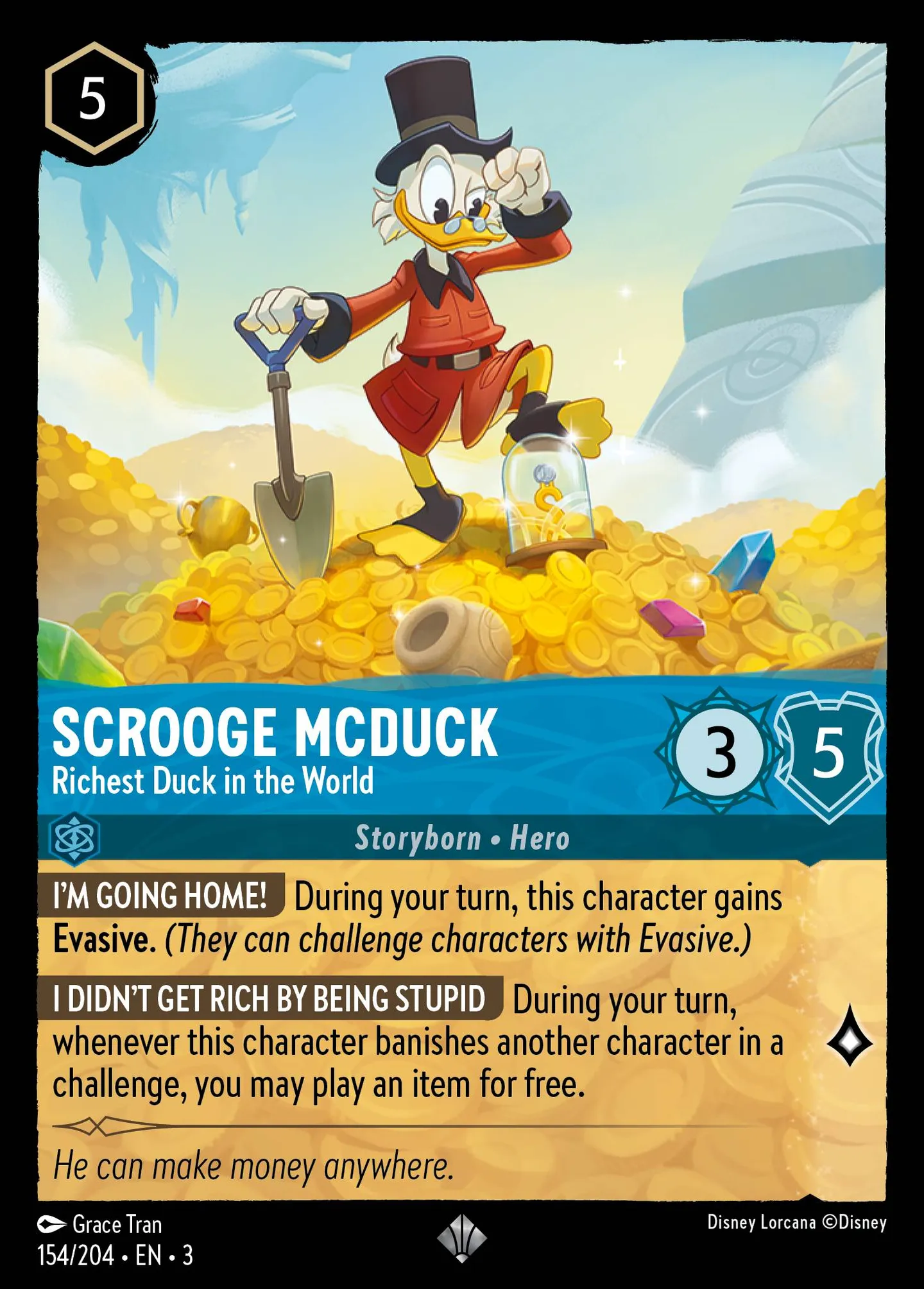 Scrooge McDuck - Richest Duck in the World — Into the Inklands — Lorcana