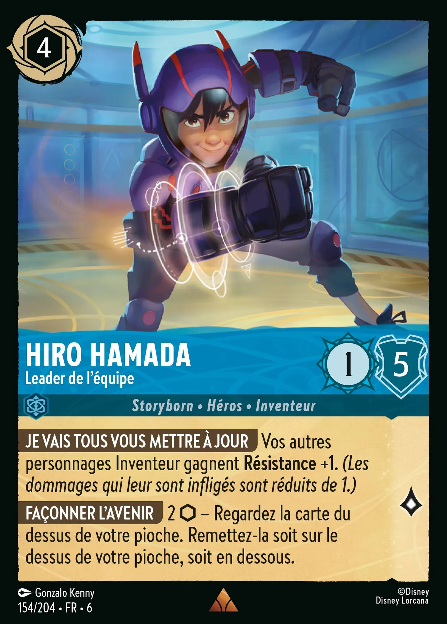 Hiro Hamada - Leader de l'équipe — Azurite Sea — Lorcana