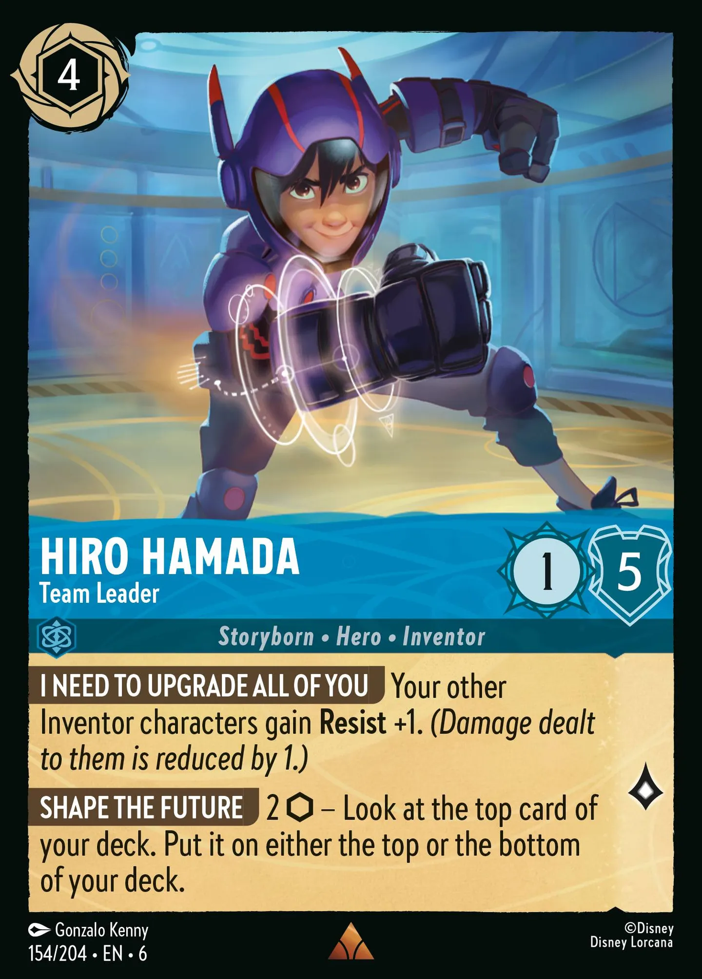 Hiro Hamada - Team Leader — Azurite Sea — Lorcana