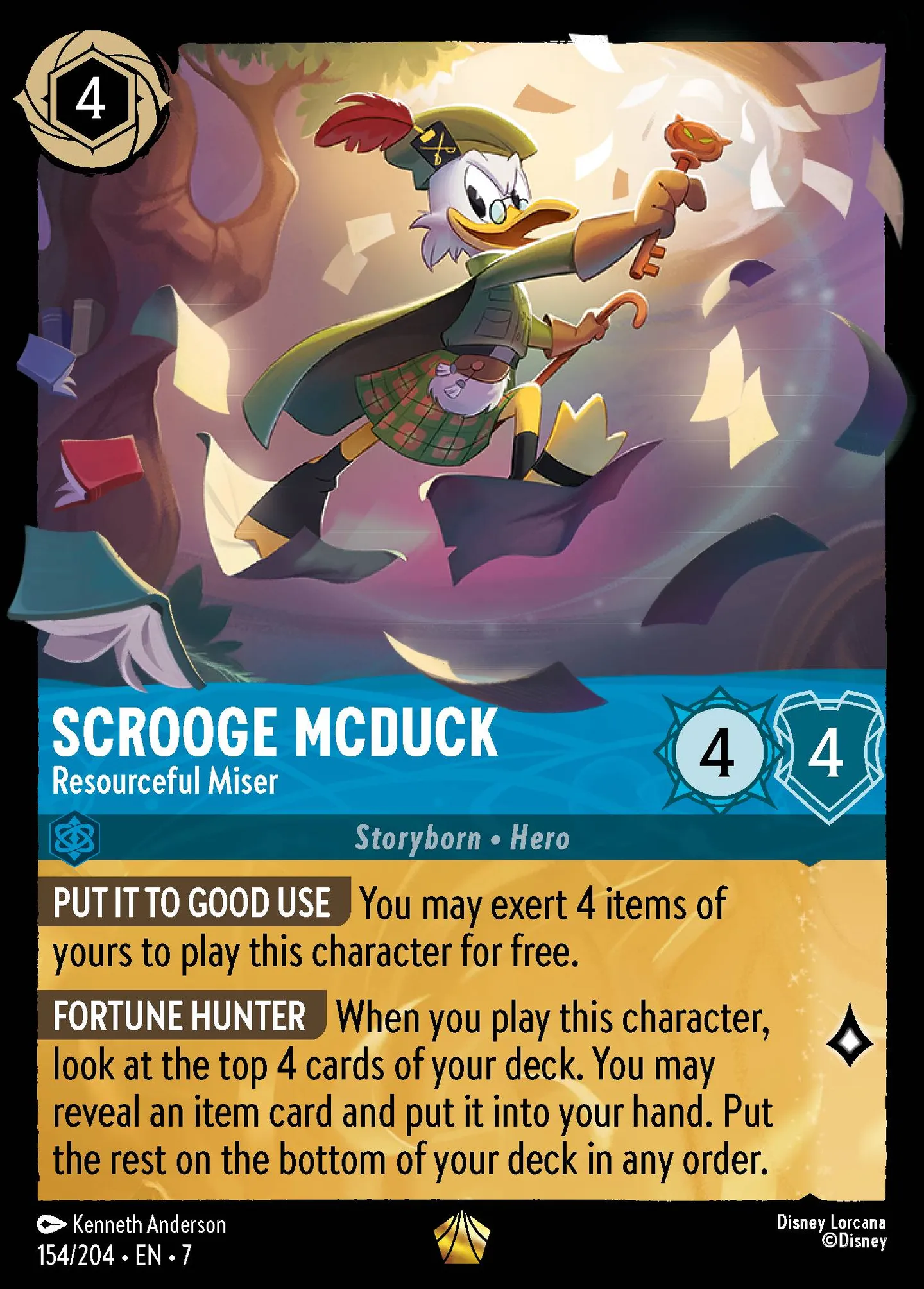 Scrooge McDuck - Resourceful Miser — Archazia's Island — Lorcana