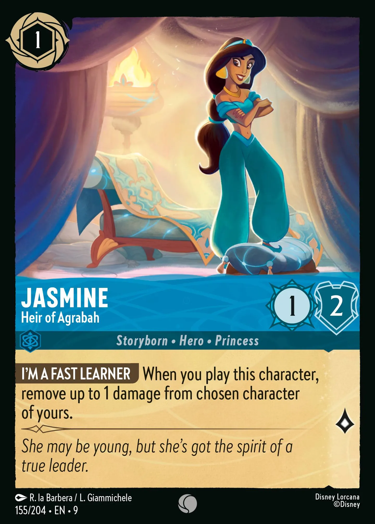 Jasmine - Heir of Agrabah — Fabled — Lorcana