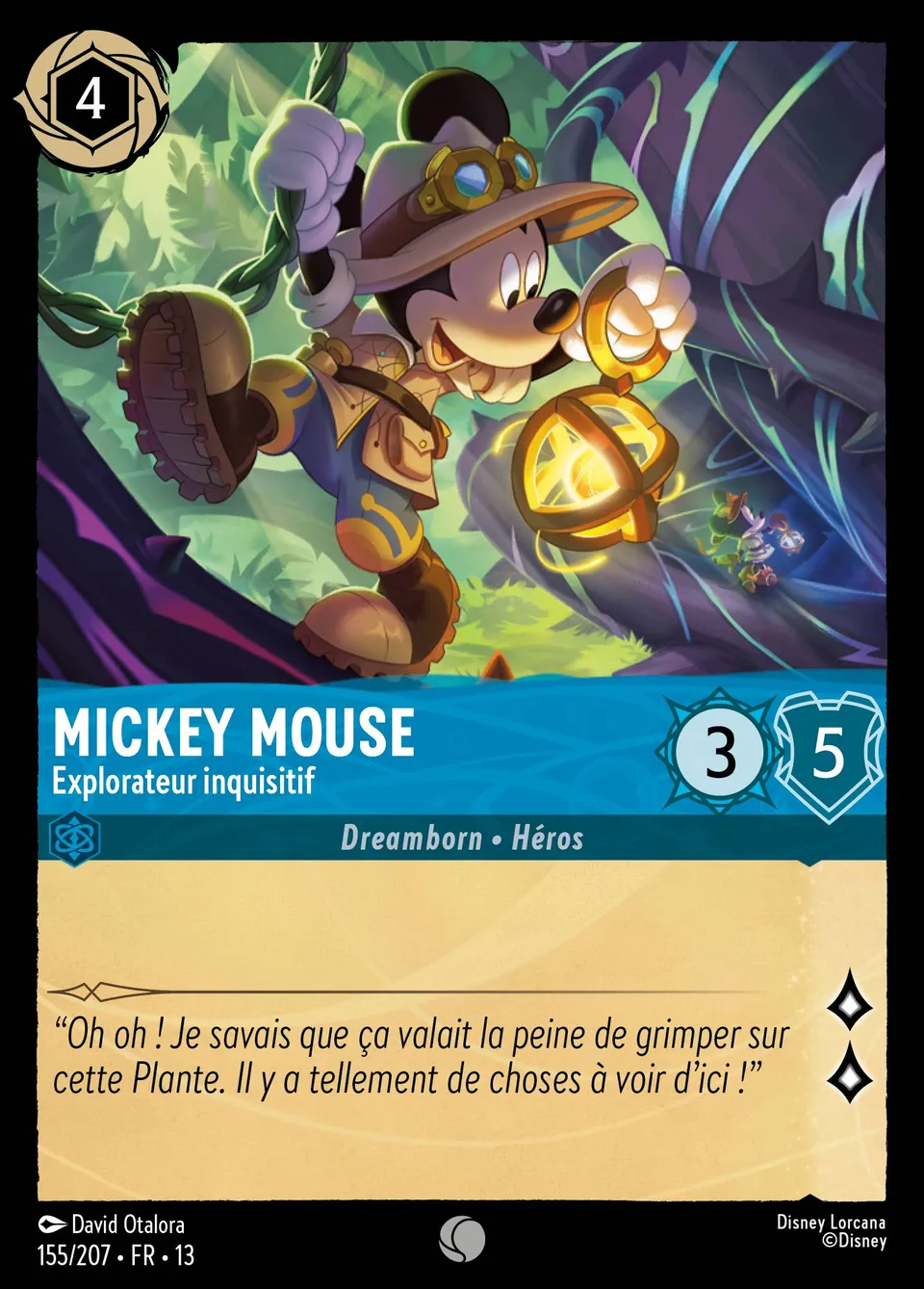 Mickey Mouse - Explorateur inquisitif from Attack of the Vine! - Lorcana