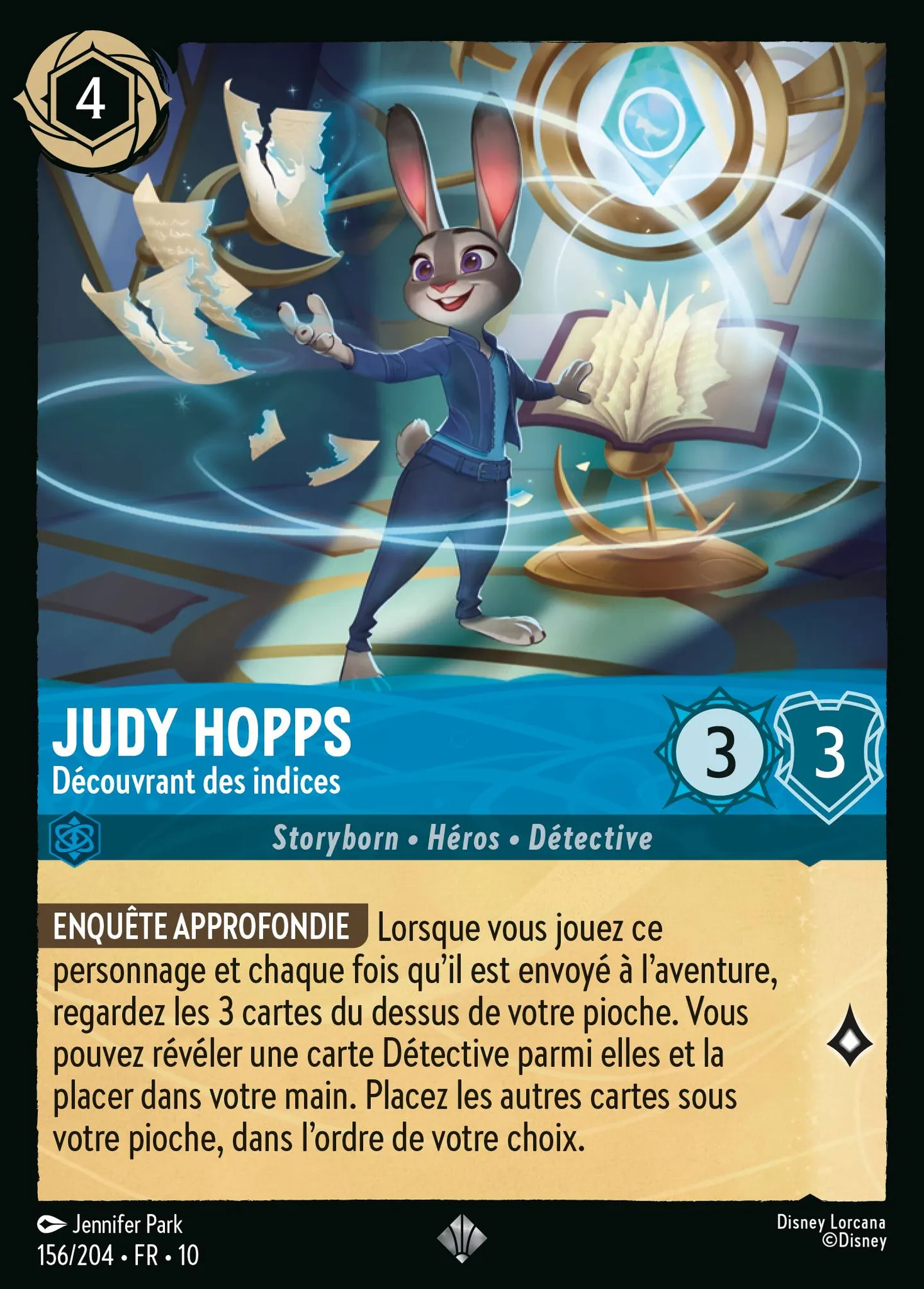 Judy Hopps - Découvrant des indices — Whispers in the Well — Lorcana