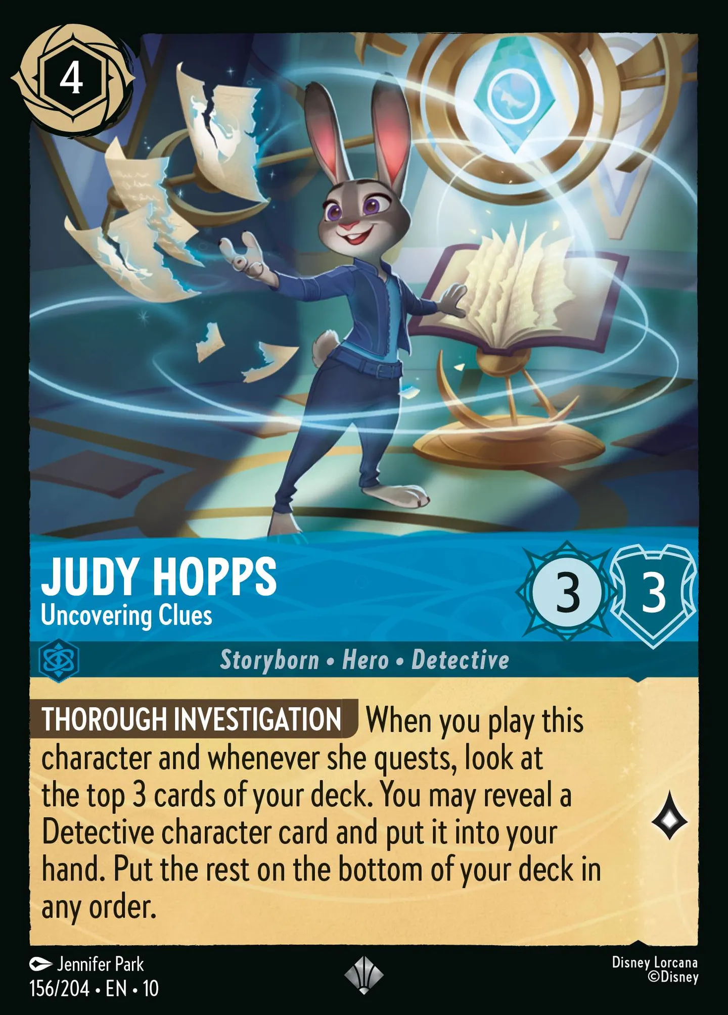 Judy Hopps - Uncovering Clues — Whispers in the Well — Lorcana