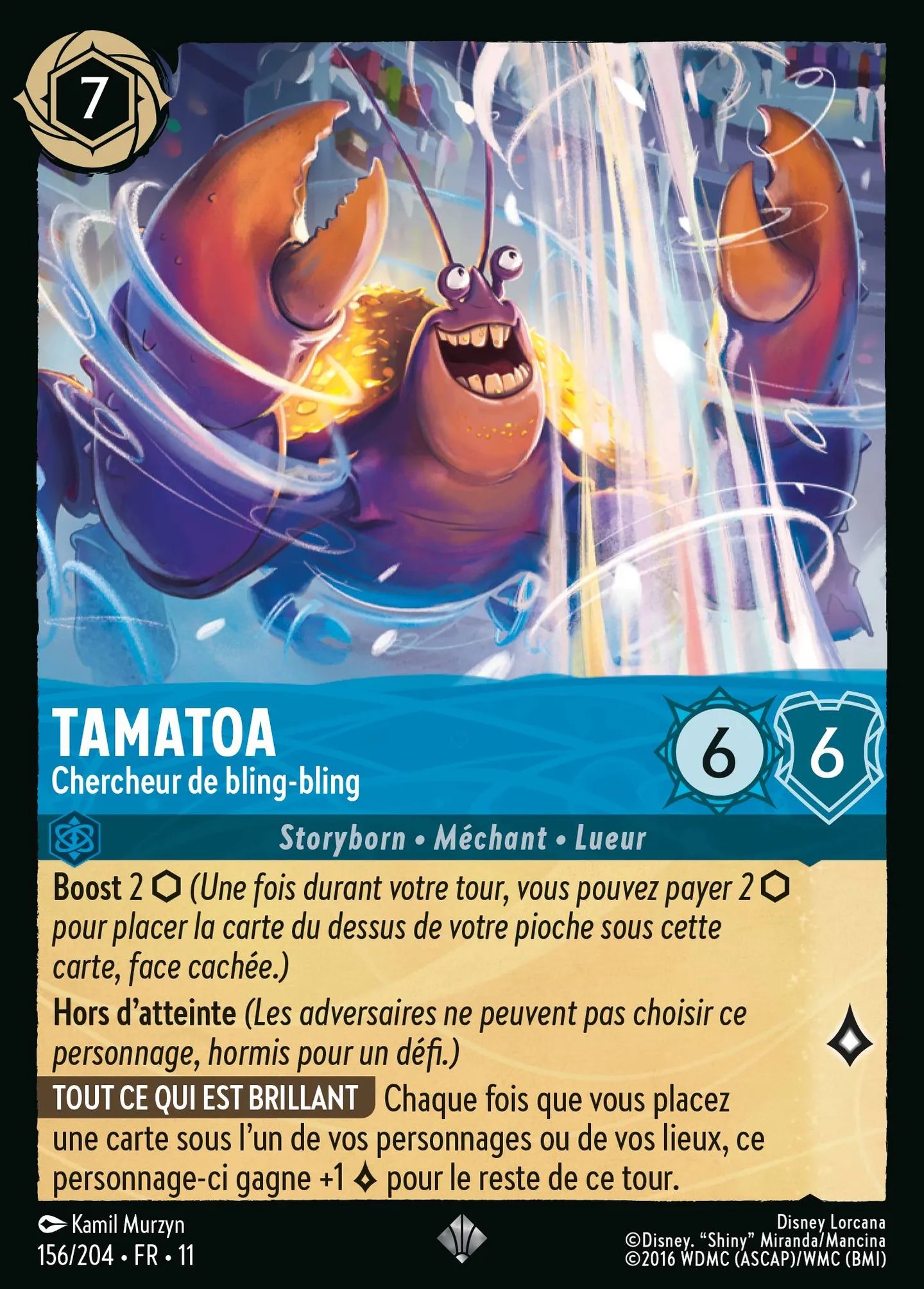 Tamatoa - Chercheur de bling-bling — Winterspell — Lorcana