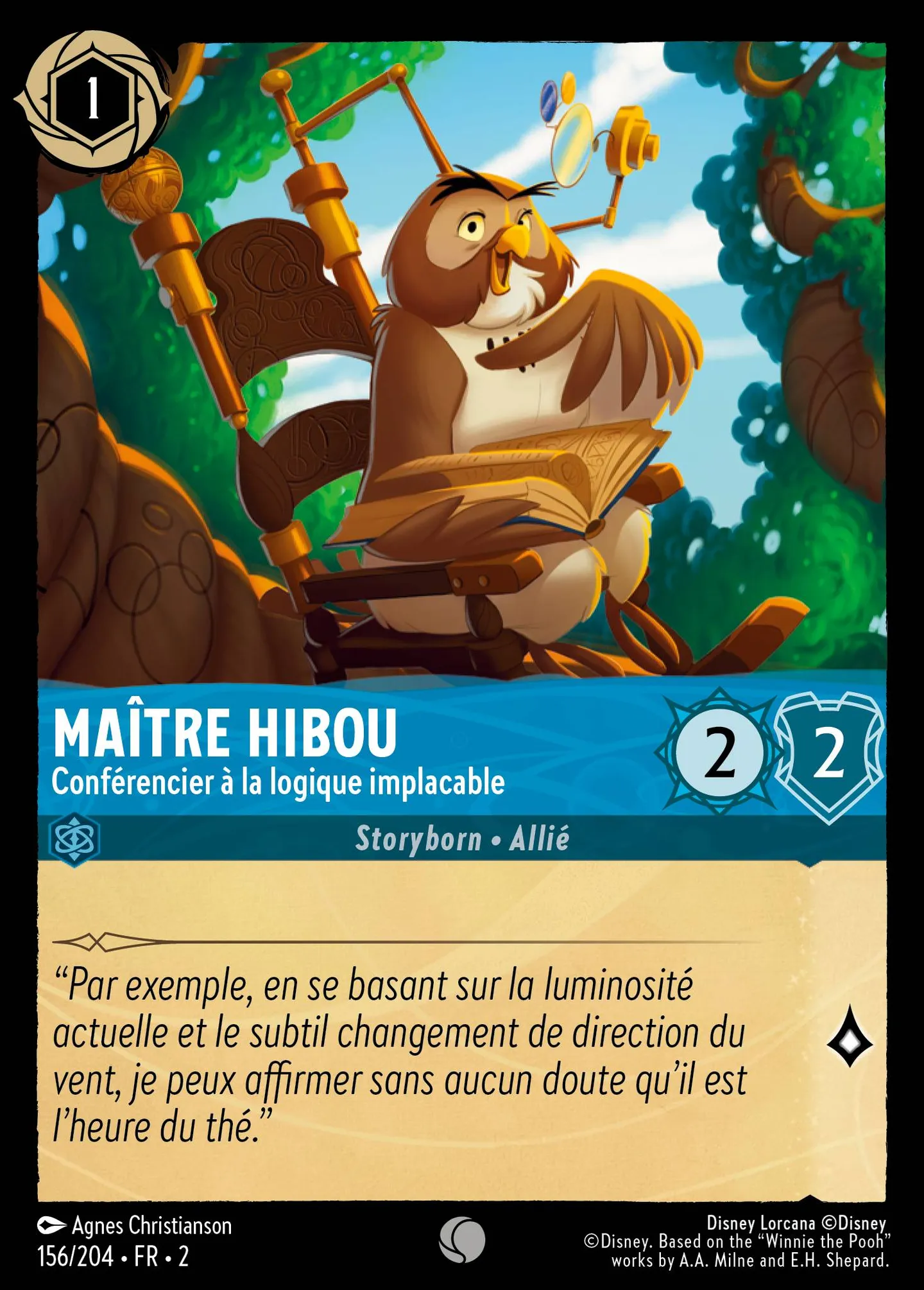 Maître Hibou - Conférencier à la logique implacable — Rise of the Floodborn — Lorcana