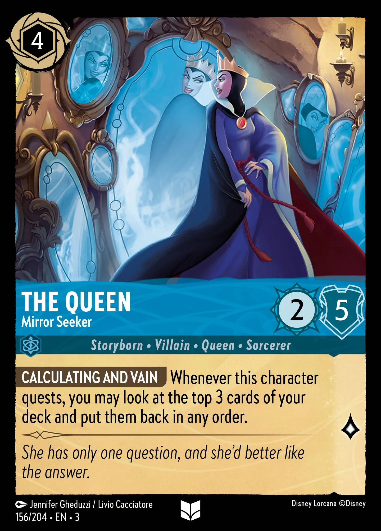 The Queen - Mirror Seeker — Into the Inklands — Lorcana