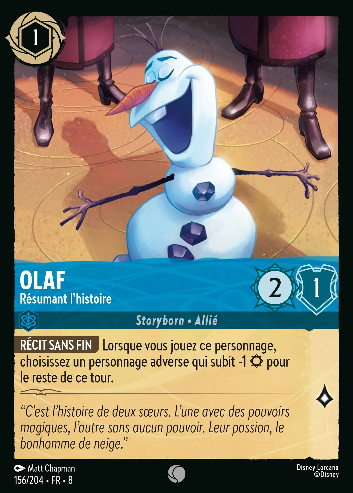 Olaf - Résumant l'histoire — The Reign of Jafar — Lorcana