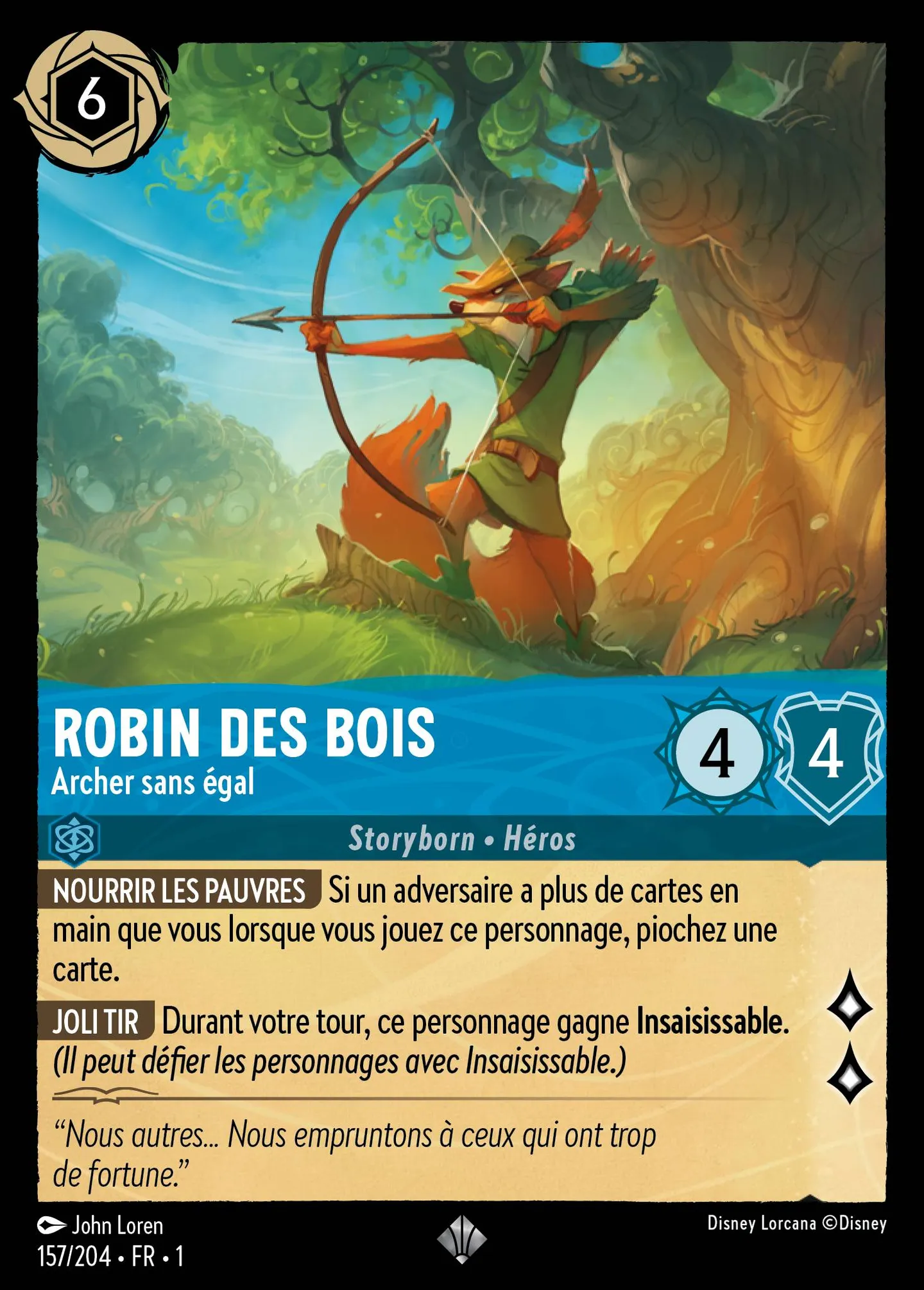 Robin des Bois - Archer sans égal — The First Chapter — Lorcana