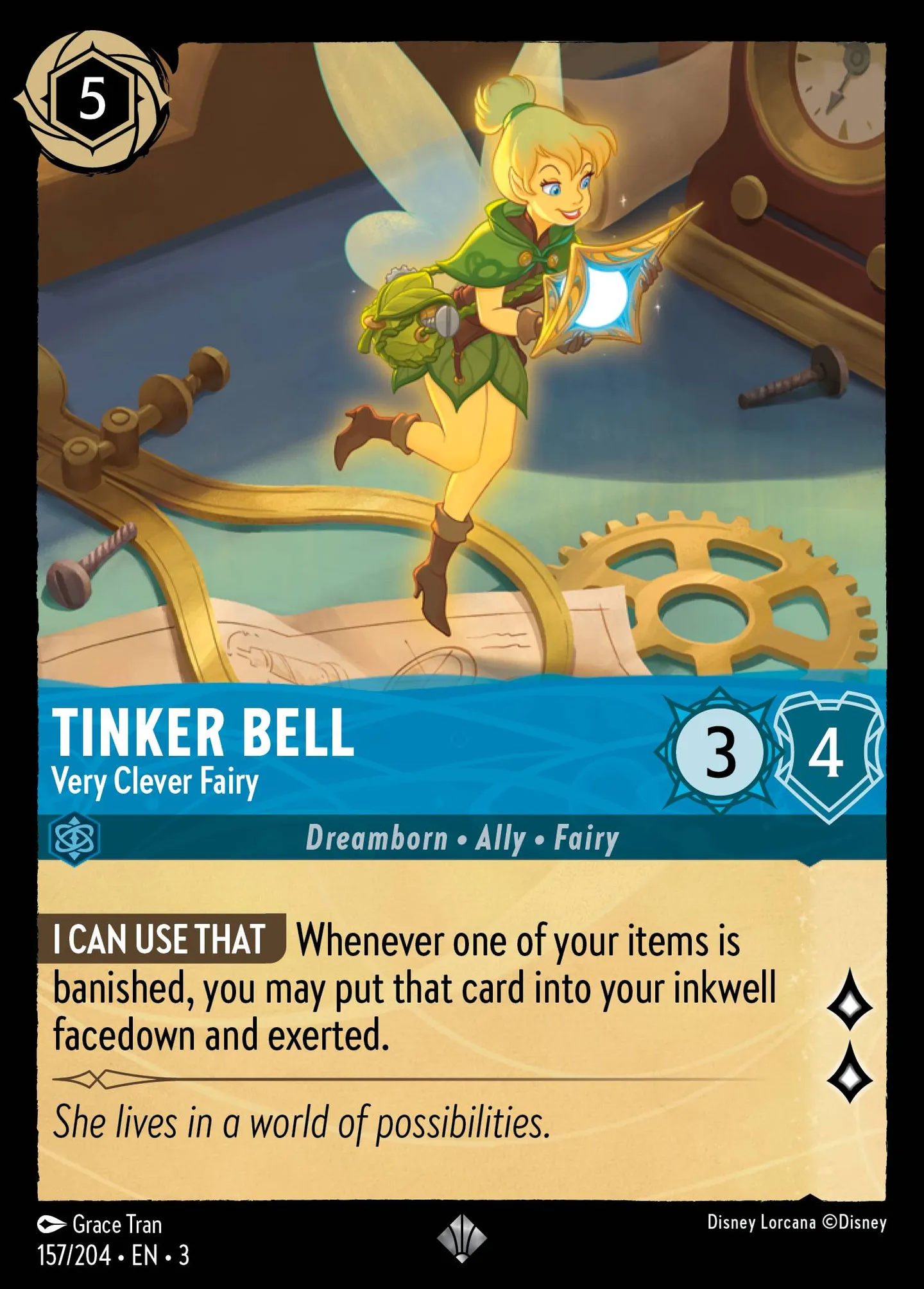 Tinker Bell - Very Clever Fairy — Into the Inklands — Lorcana