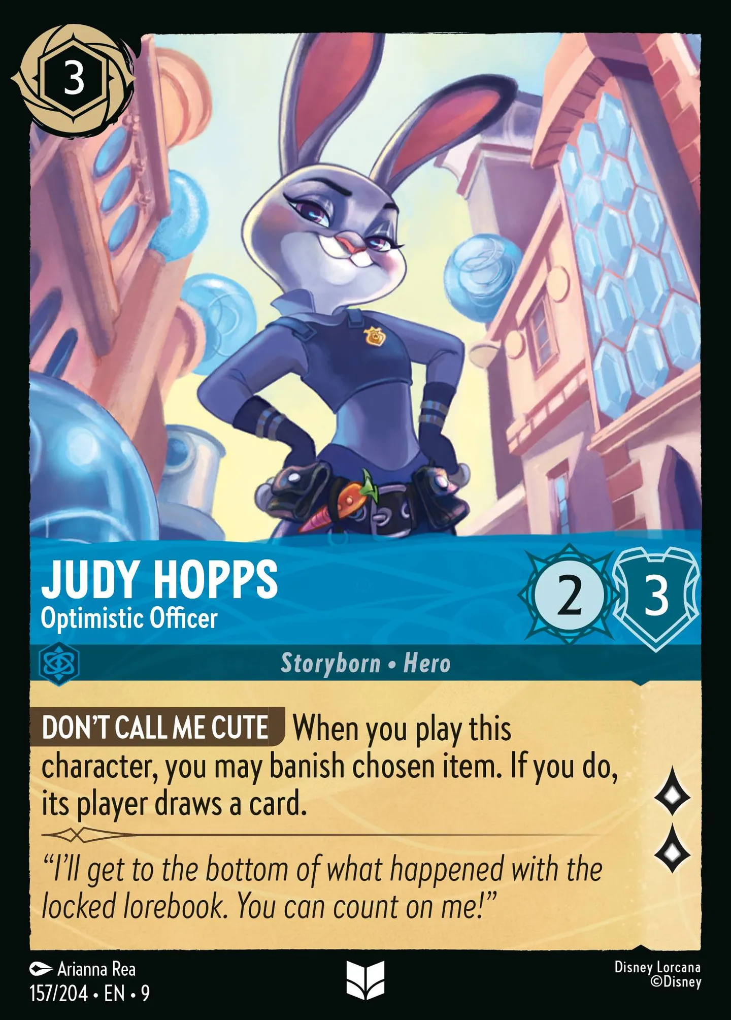 Judy Hopps - Optimistic Officer — Fabled — Lorcana