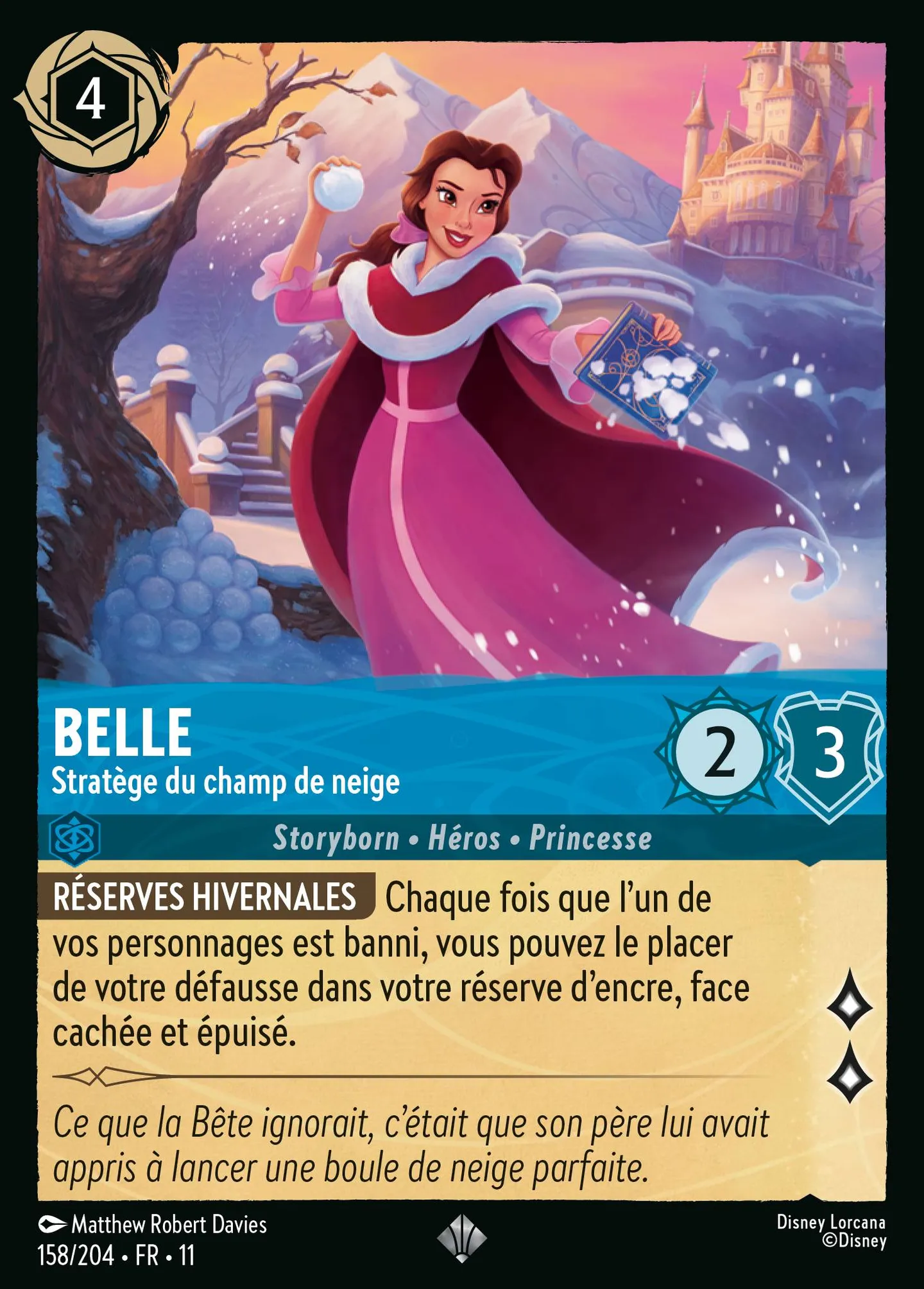Belle - Stratège du champ de neige — Winterspell — Lorcana