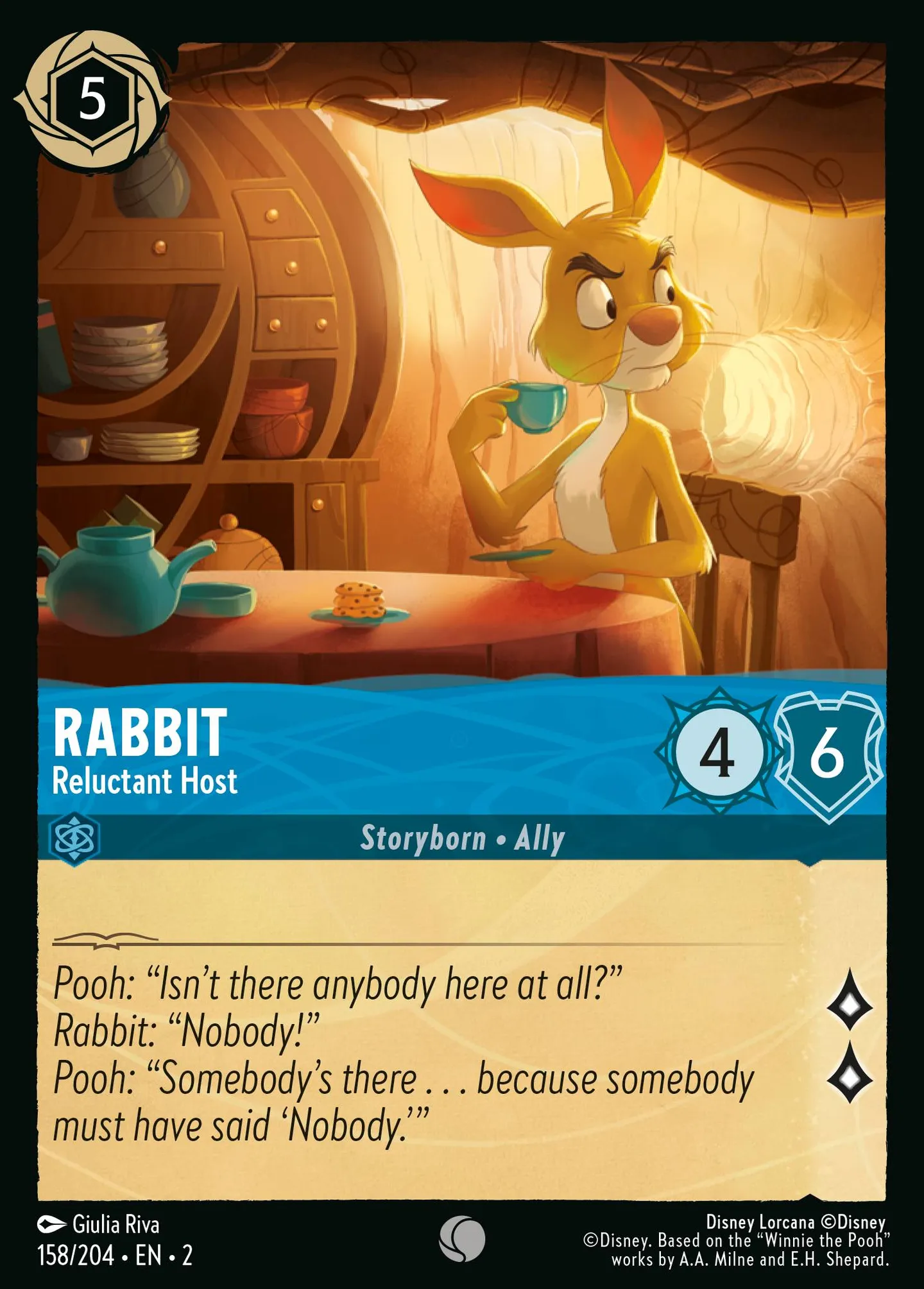 Rabbit - Reluctant Host — Rise of the Floodborn — Lorcana