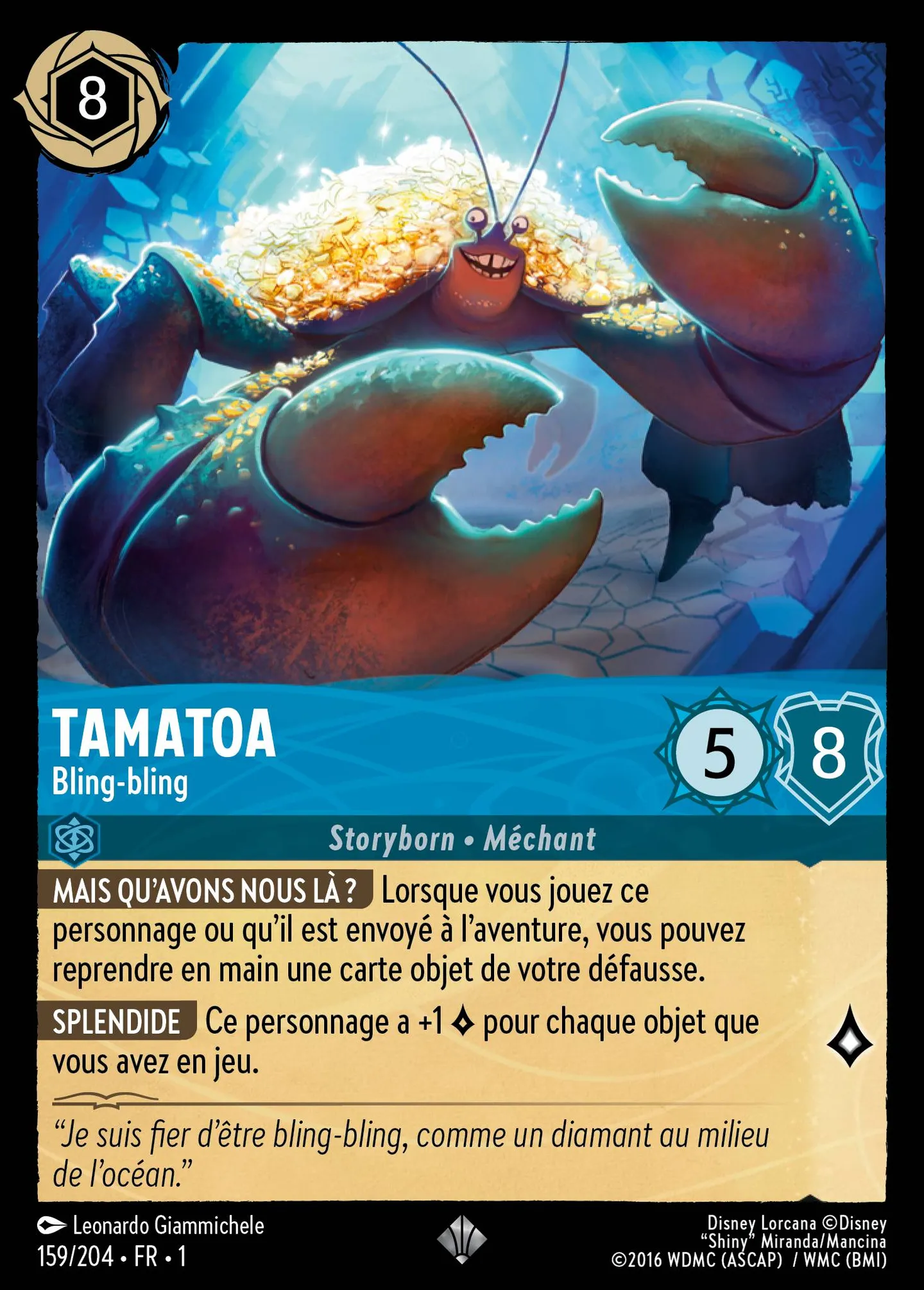 Tamatoa - Bling-bling — The First Chapter — Lorcana