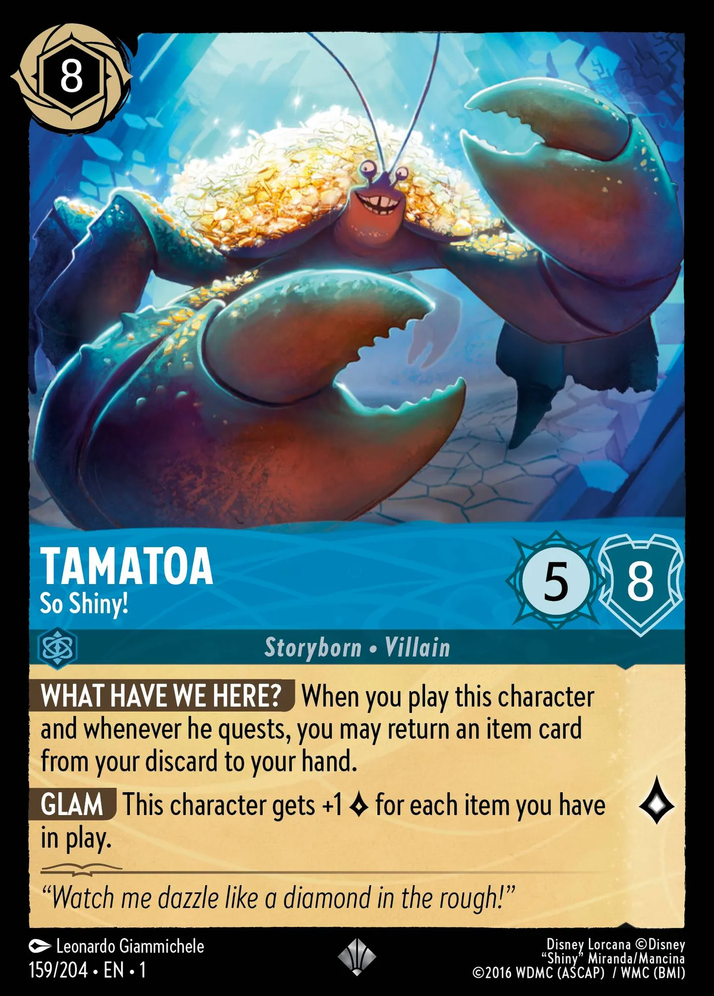 Tamatoa - So Shiny! — The First Chapter — Lorcana