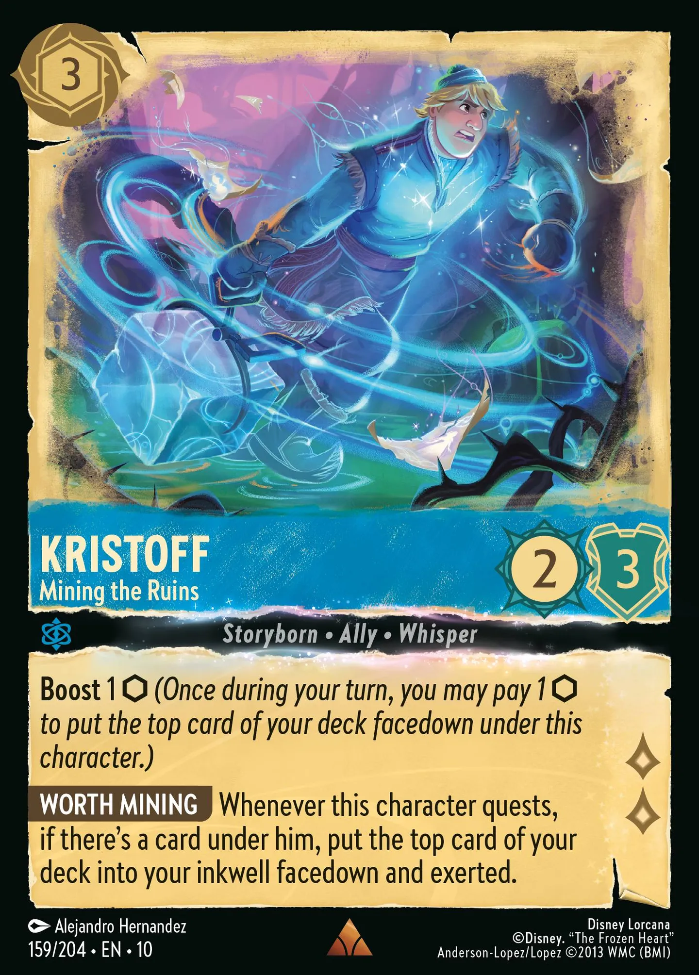 Kristoff - Mining the Ruins — Whispers in the Well — Lorcana