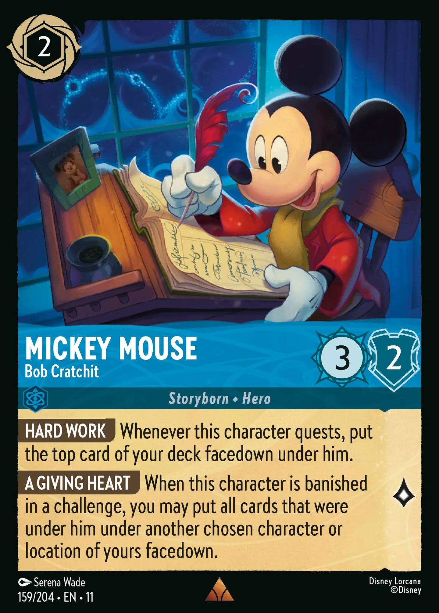 Mickey Mouse - Bob Cratchit — Winterspell — Lorcana