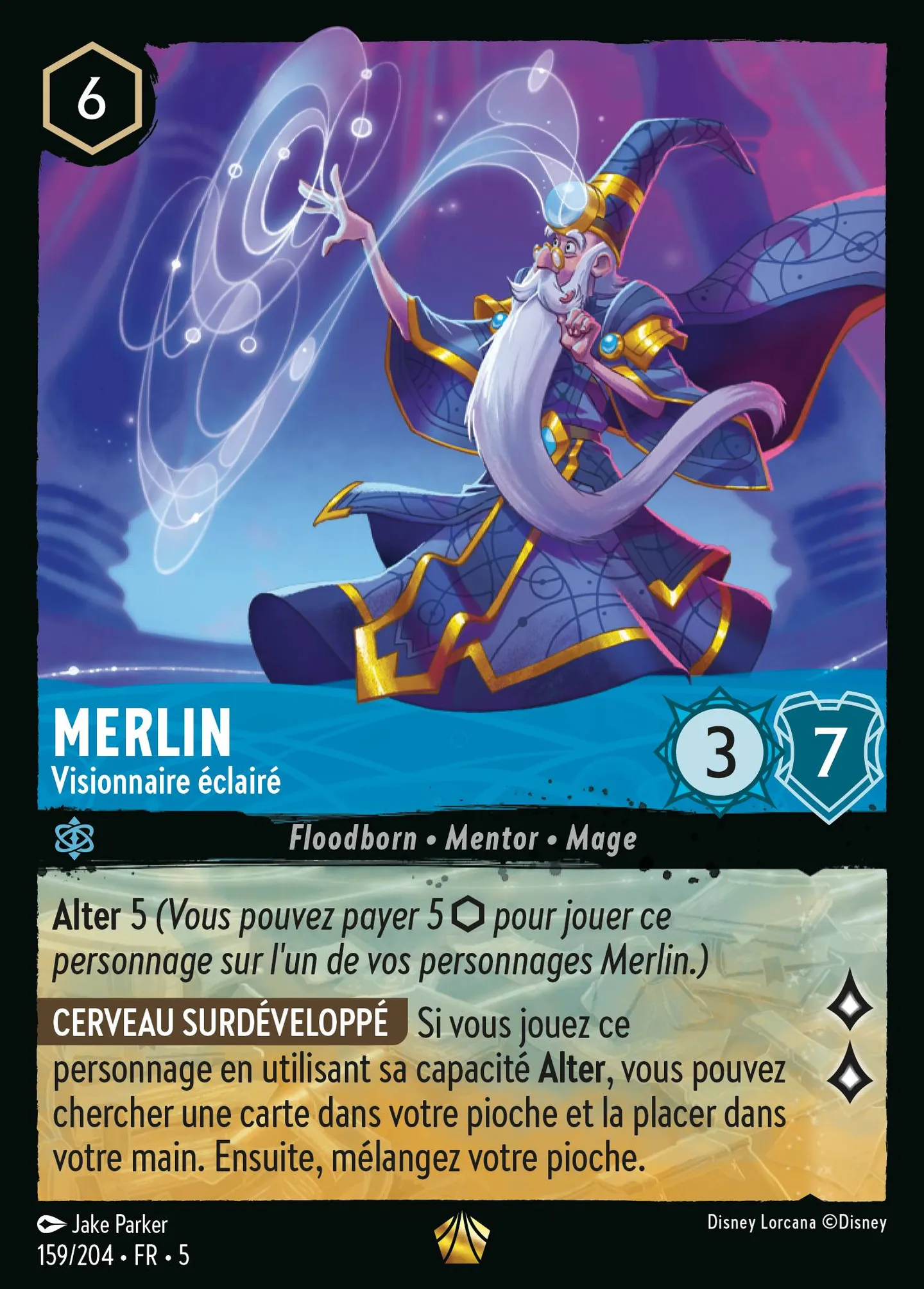 Merlin - Visionnaire éclairé — Shimmering Skies — Lorcana
