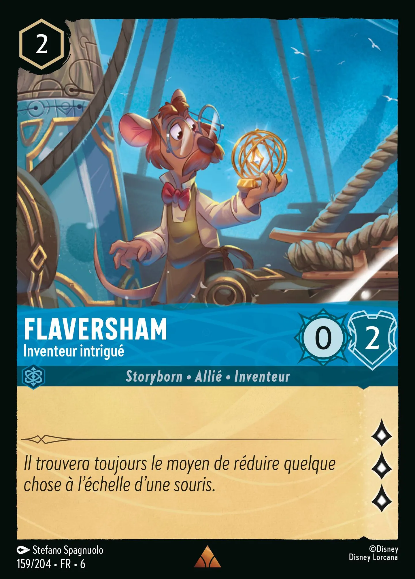 Flaversham - Inventeur intrigué — Azurite Sea — Lorcana