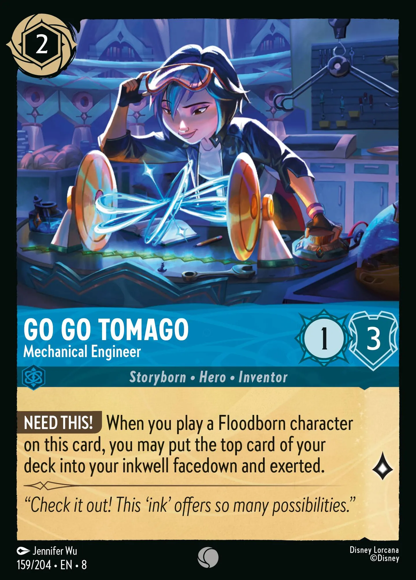 Go Go Tomago - Mechanical Engineer — The Reign of Jafar — Lorcana