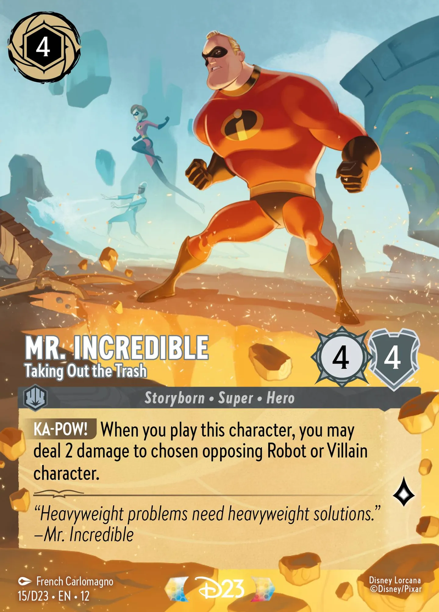 Mr. Incredible - Taking Out the Trash — D23 Expo 2024 Collector's Set — Lorcana