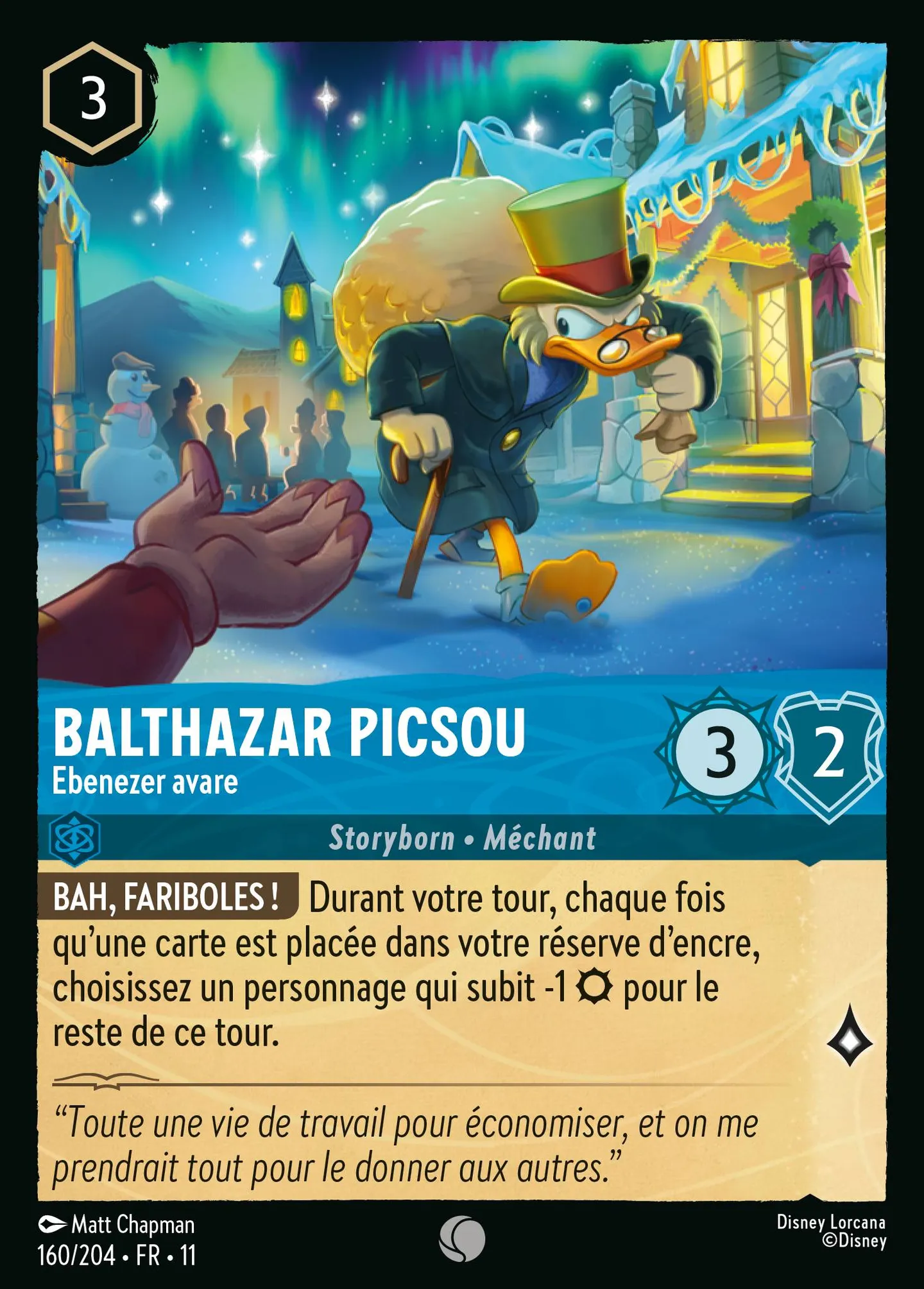 Balthazar Picsou - Ebenezer avare — Winterspell — Lorcana