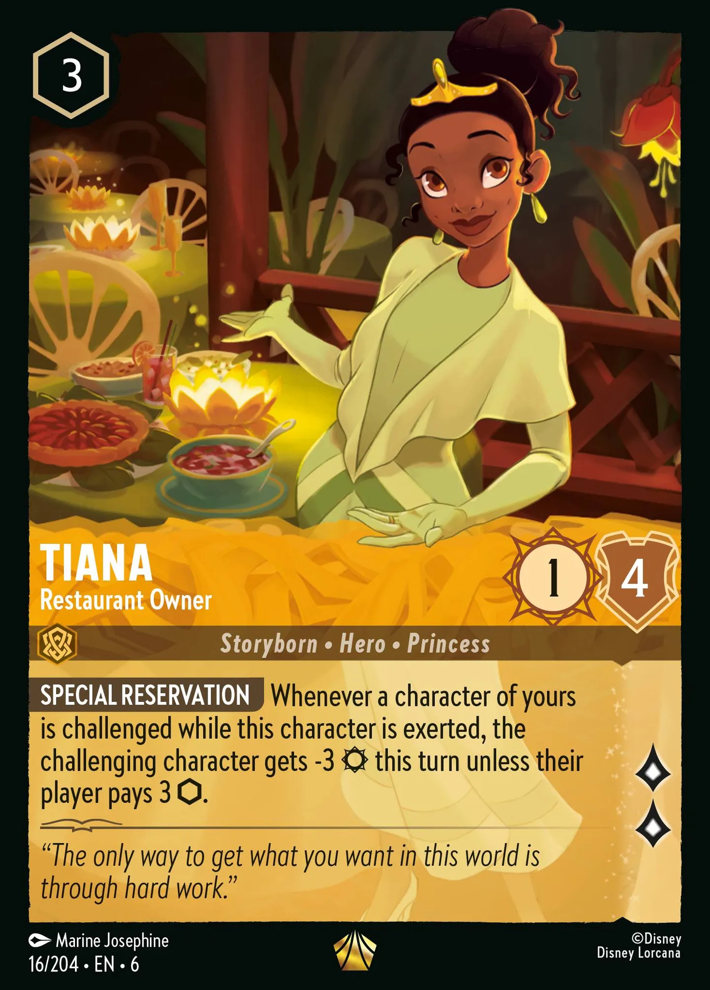 Tiana - Propriétaire de restaurant — Azurite Sea — Lorcana