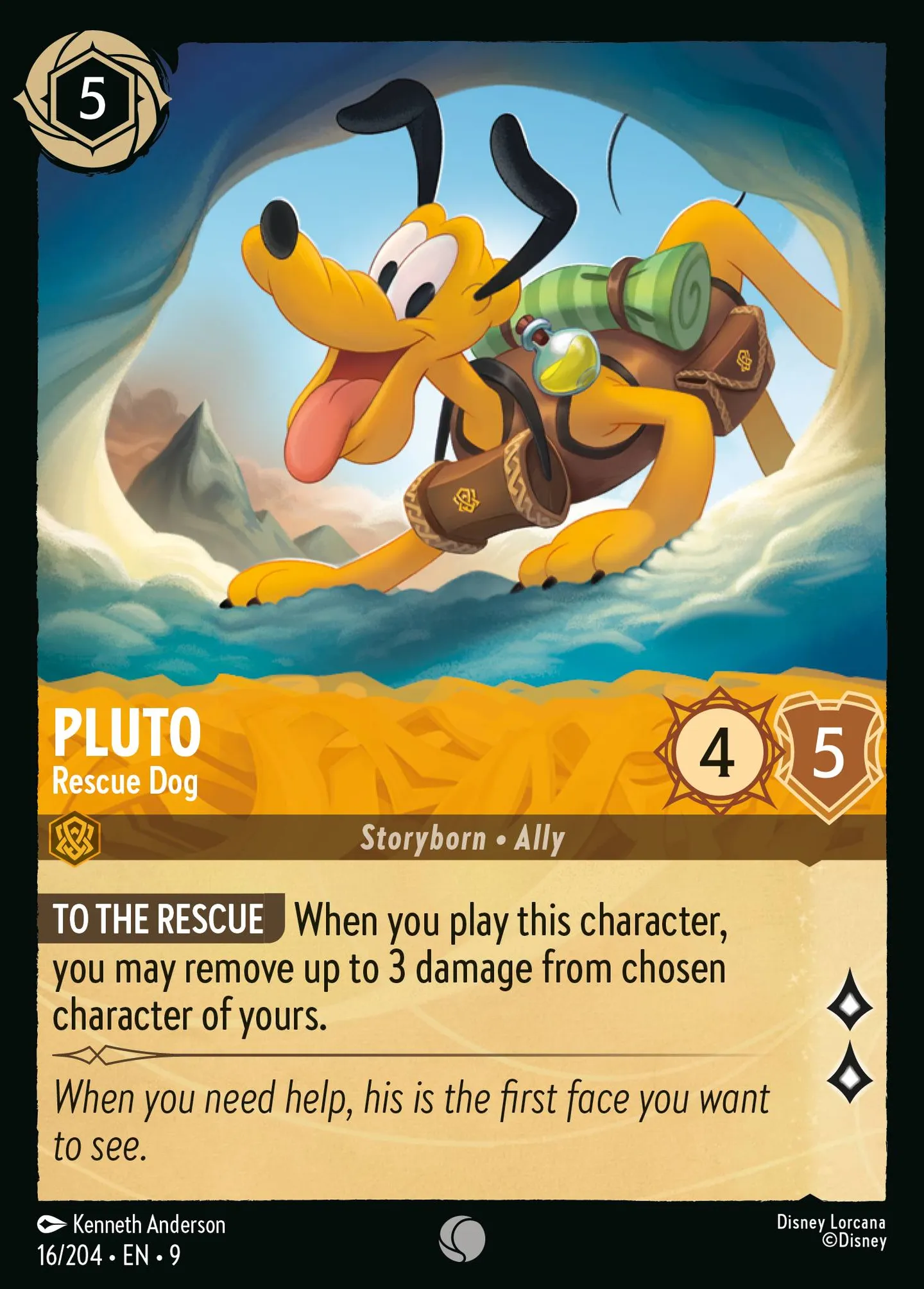 Pluto - Chien de sauvetage — Fabled — Lorcana