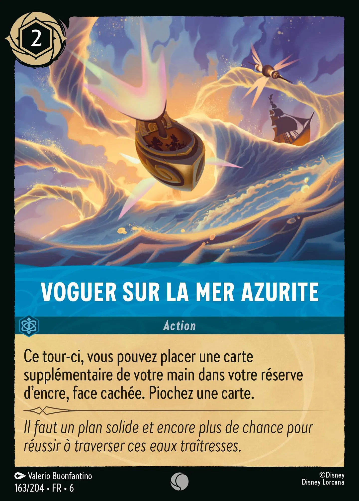 Voguer sur la mer Azurite — Azurite Sea — Lorcana