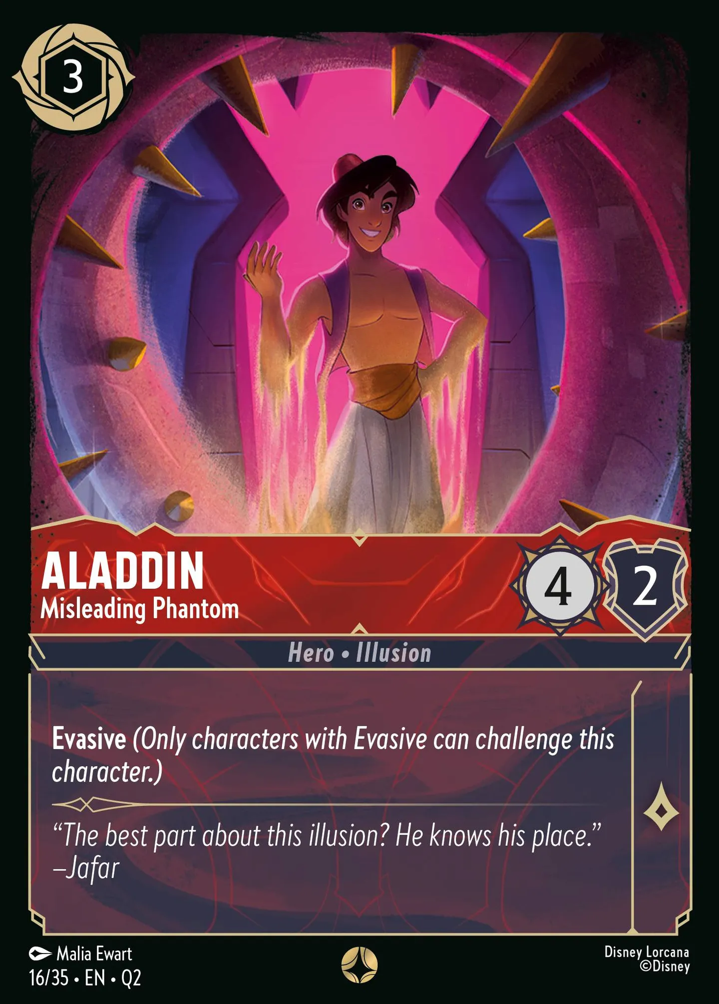 Aladdin - Misleading Phantom — Illumineer's Quest: Palace Heist — Lorcana