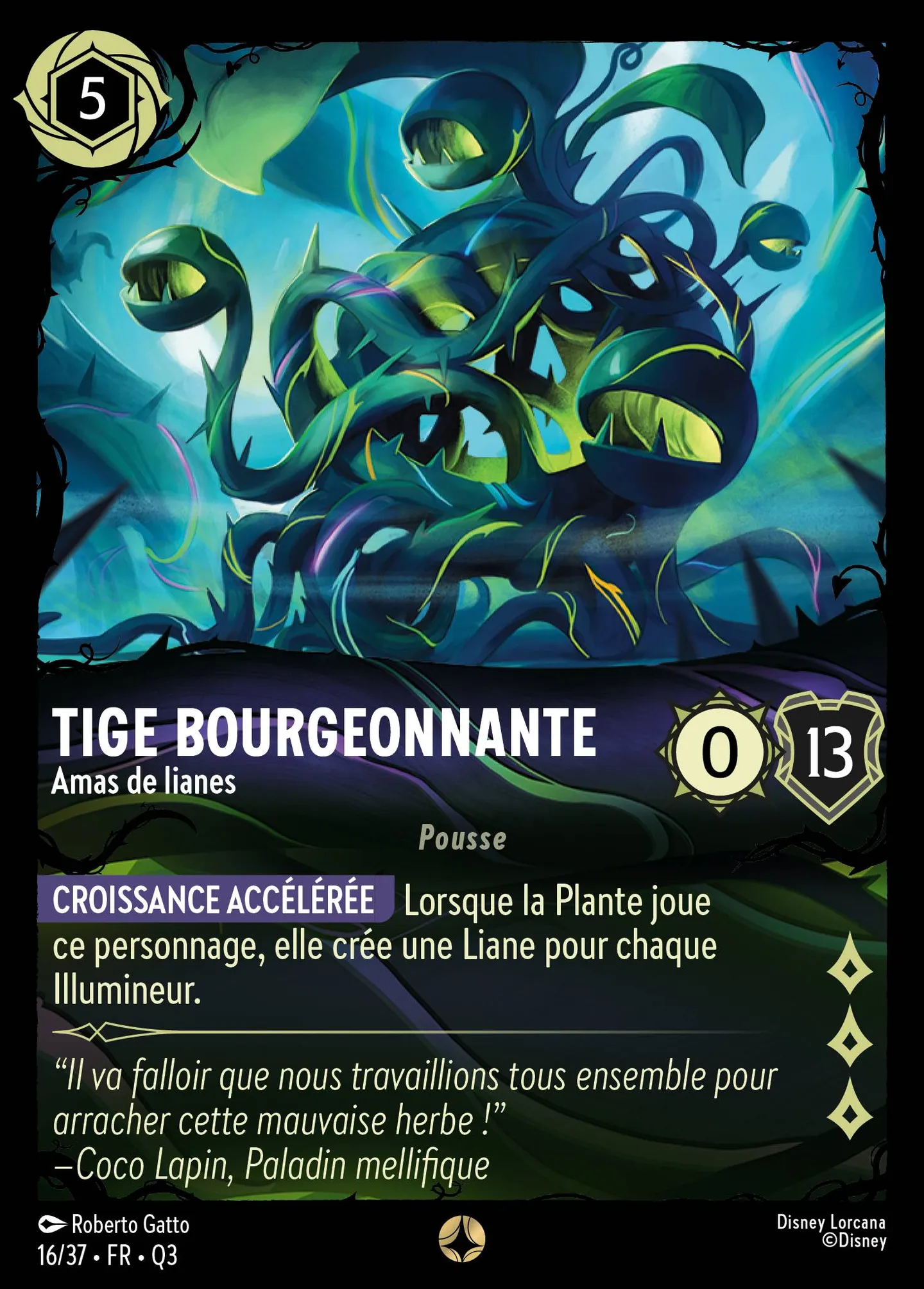 Tige bourgeonnante - Amas de lianes — Illumineer's Quest: The Great Hunny Rescue — Lorcana