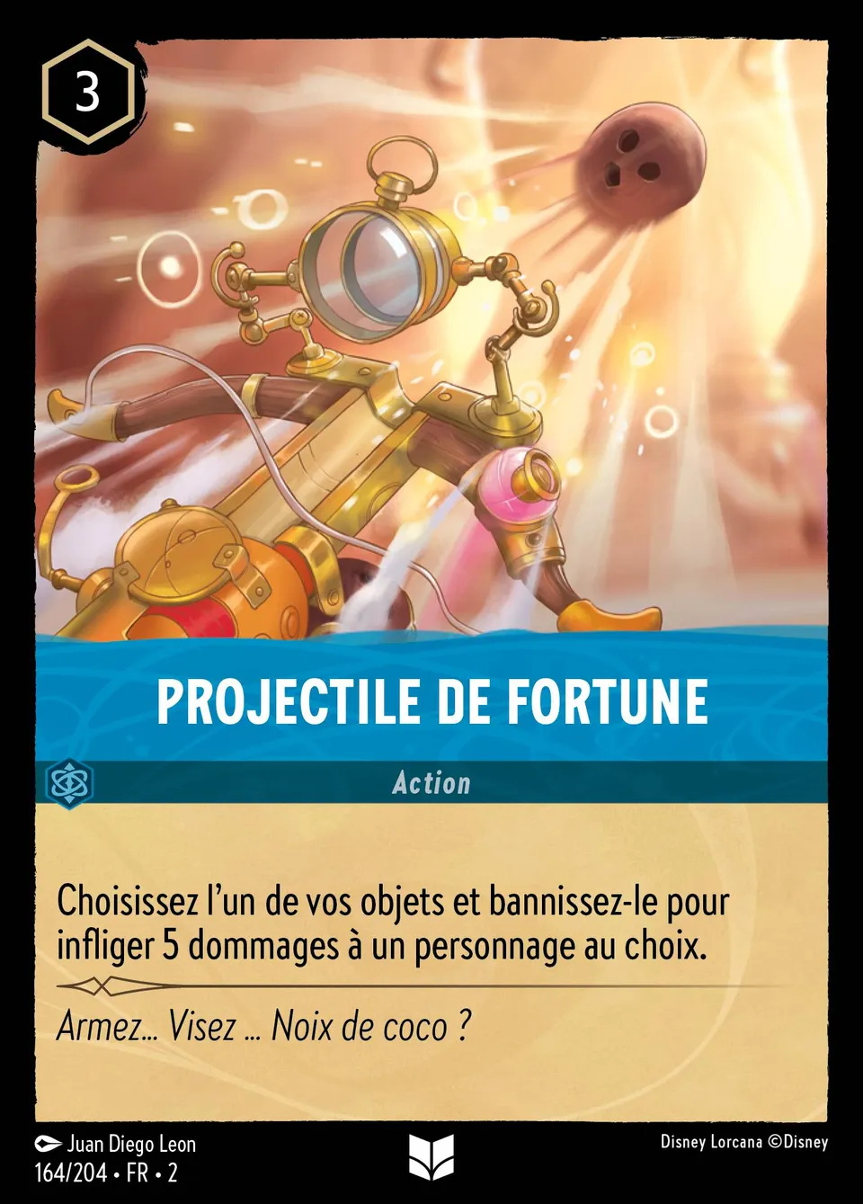 Projectile de fortune from Rise of the Floodborn - Lorcana