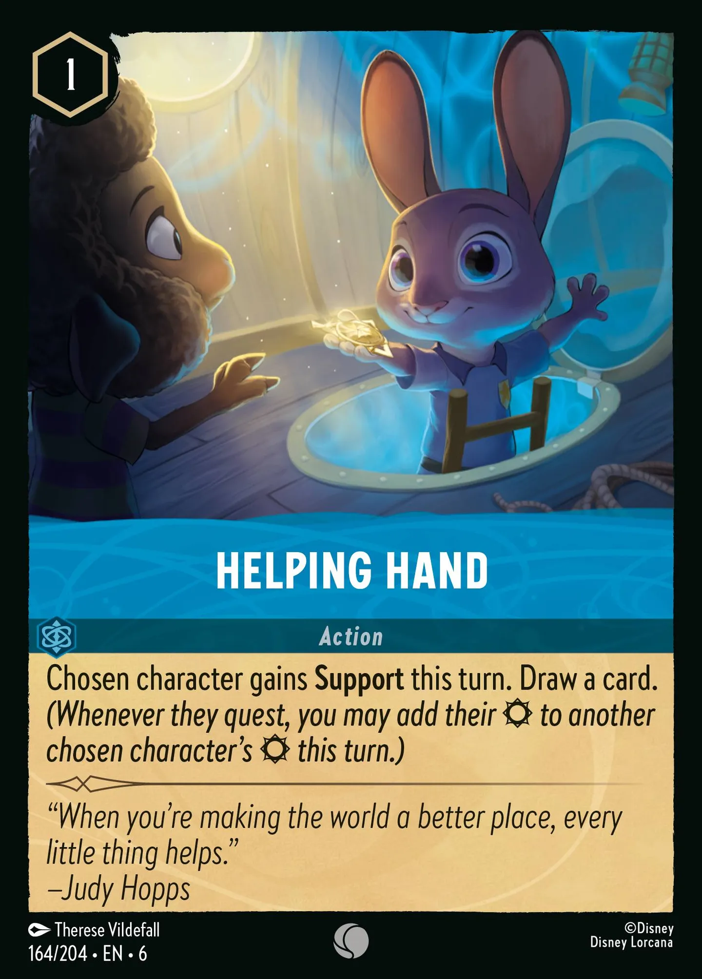 Helping Hand — Azurite Sea — Lorcana
