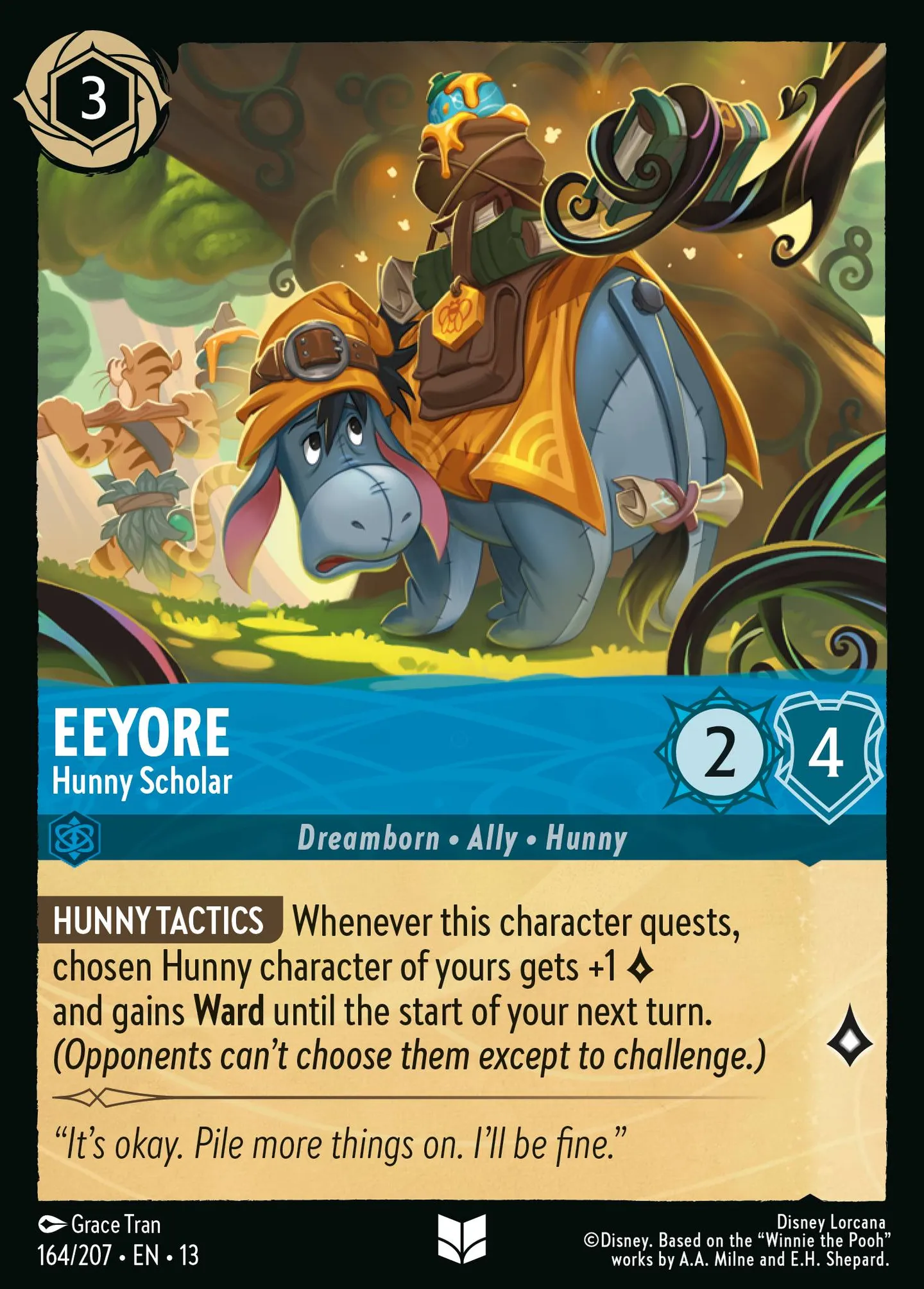 Eeyore - Hunny Scholar — Attack of the Vine! — Lorcana