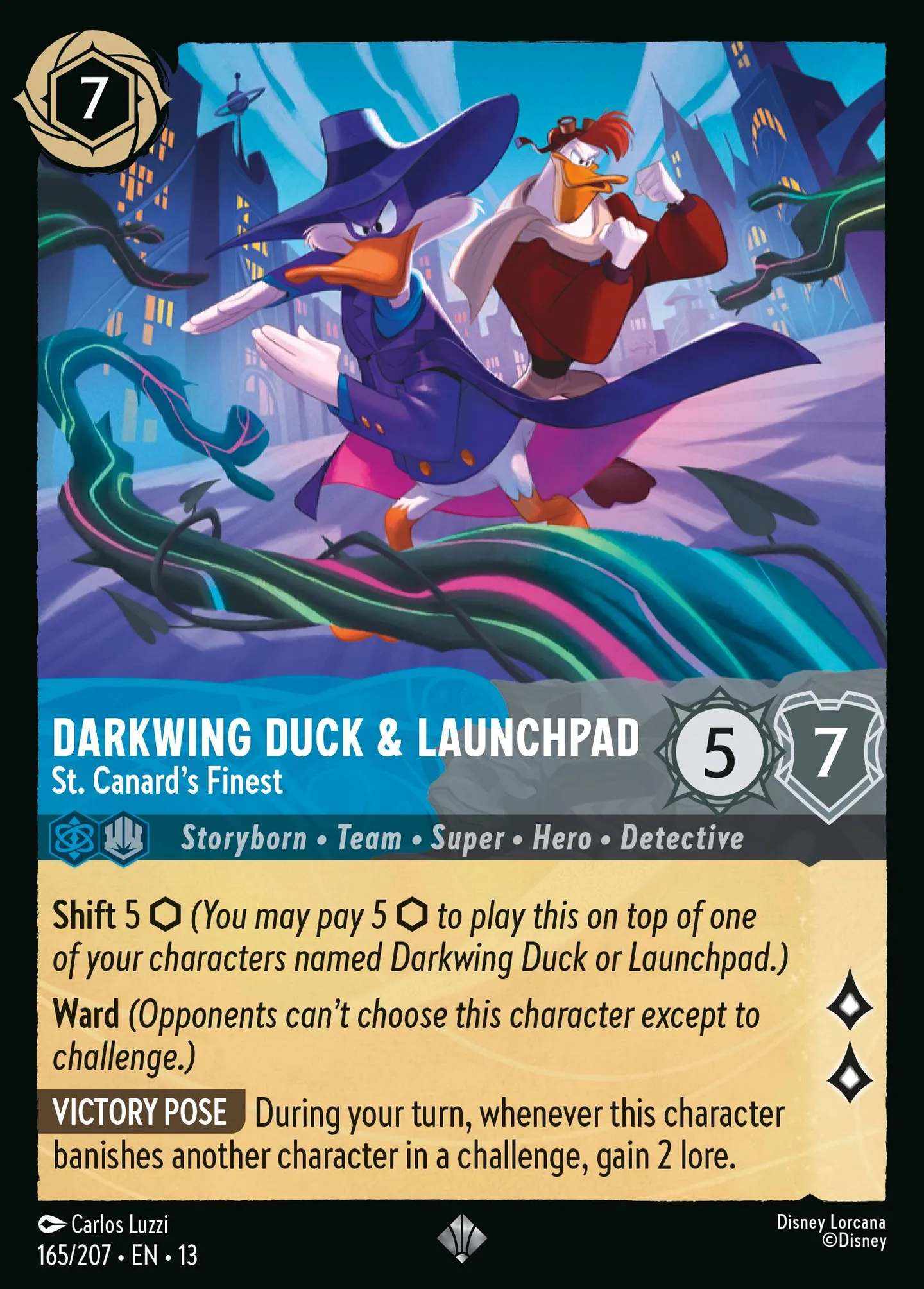 Darkwing Duck & Launchpad - St. Canard's Finest — Attack of the Vine! — Lorcana