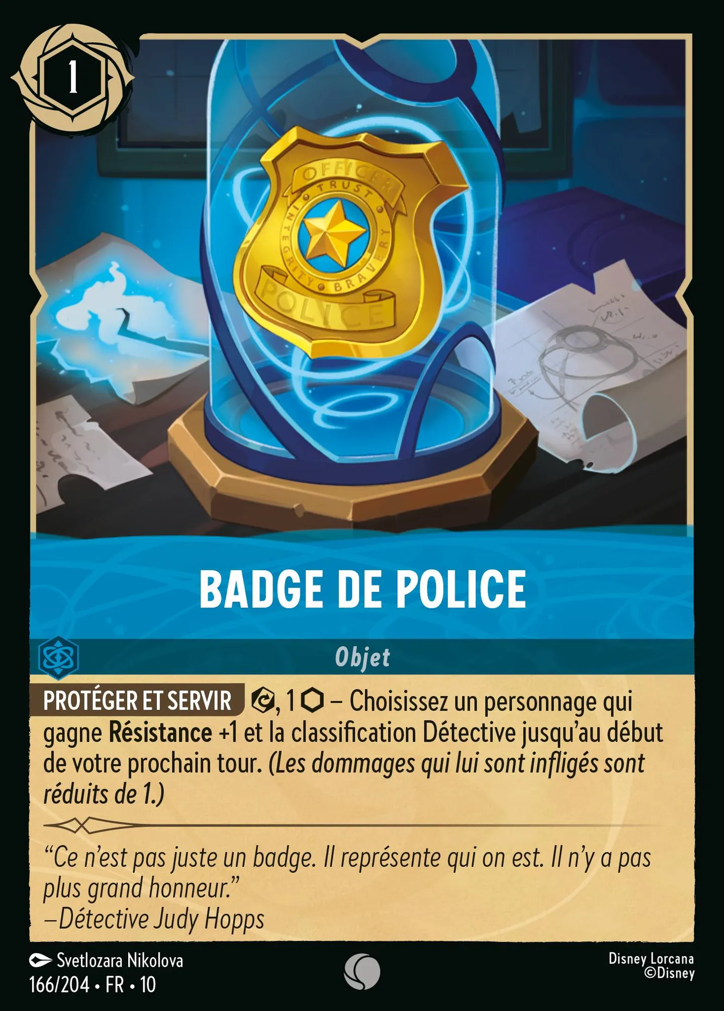 Badge de police — Whispers in the Well — Lorcana