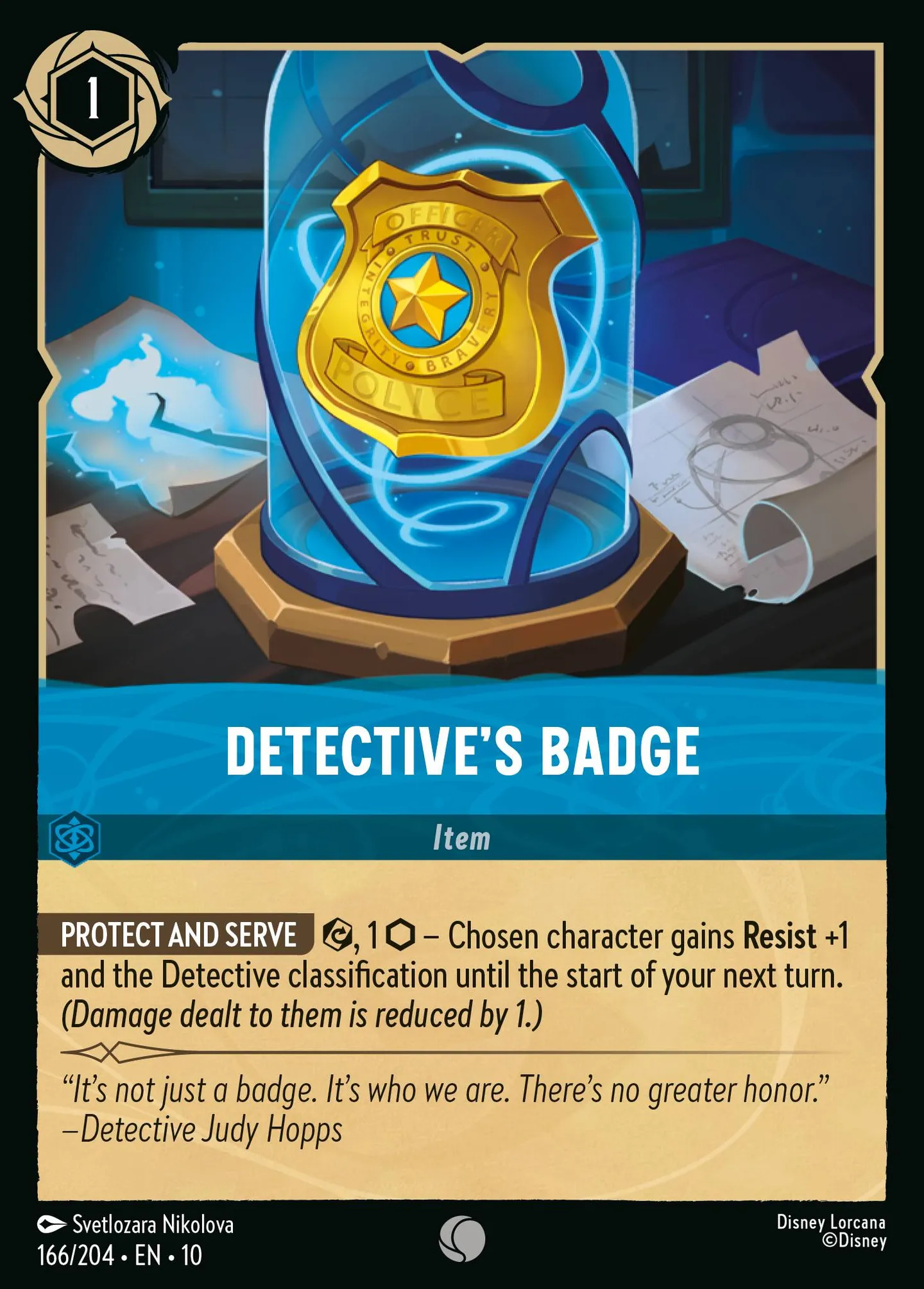 Badge de police — Whispers in the Well — Lorcana