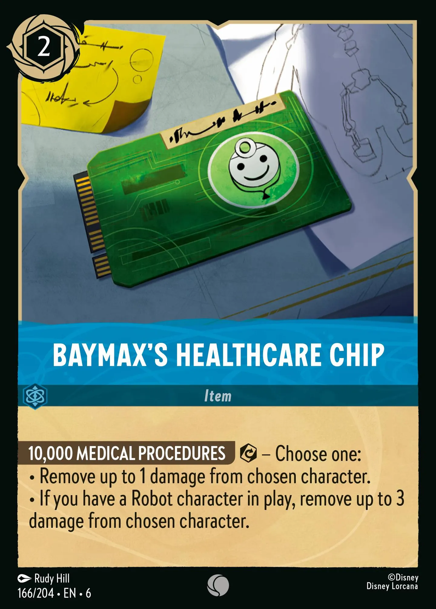 Baymax's Healthcare Chip — Azurite Sea — Lorcana