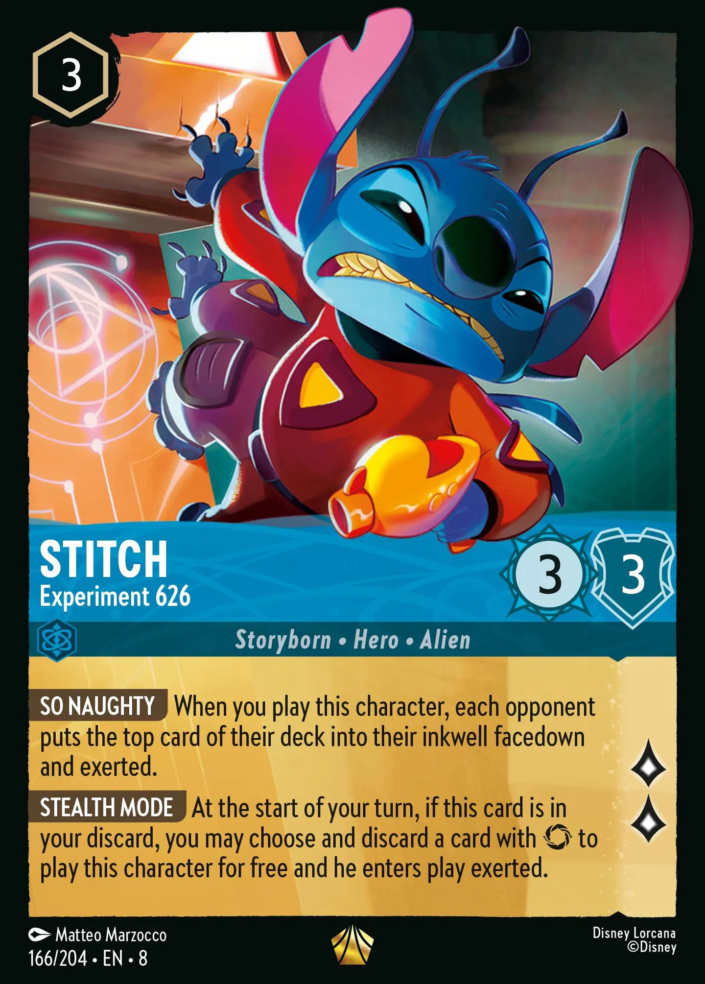 Stitch - Experiment 626 — The Reign of Jafar — Lorcana