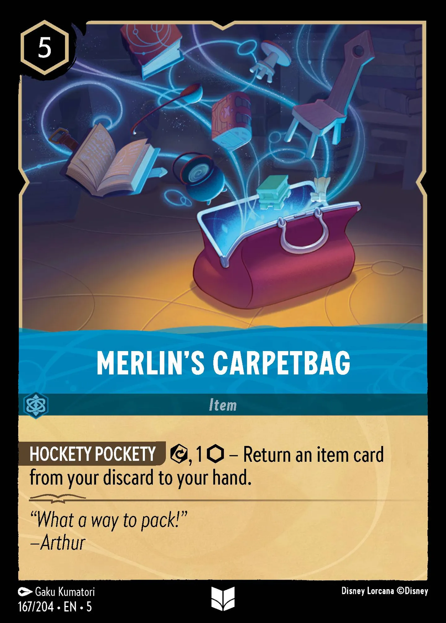 Sac de voyage de Merlin — Shimmering Skies — Lorcana