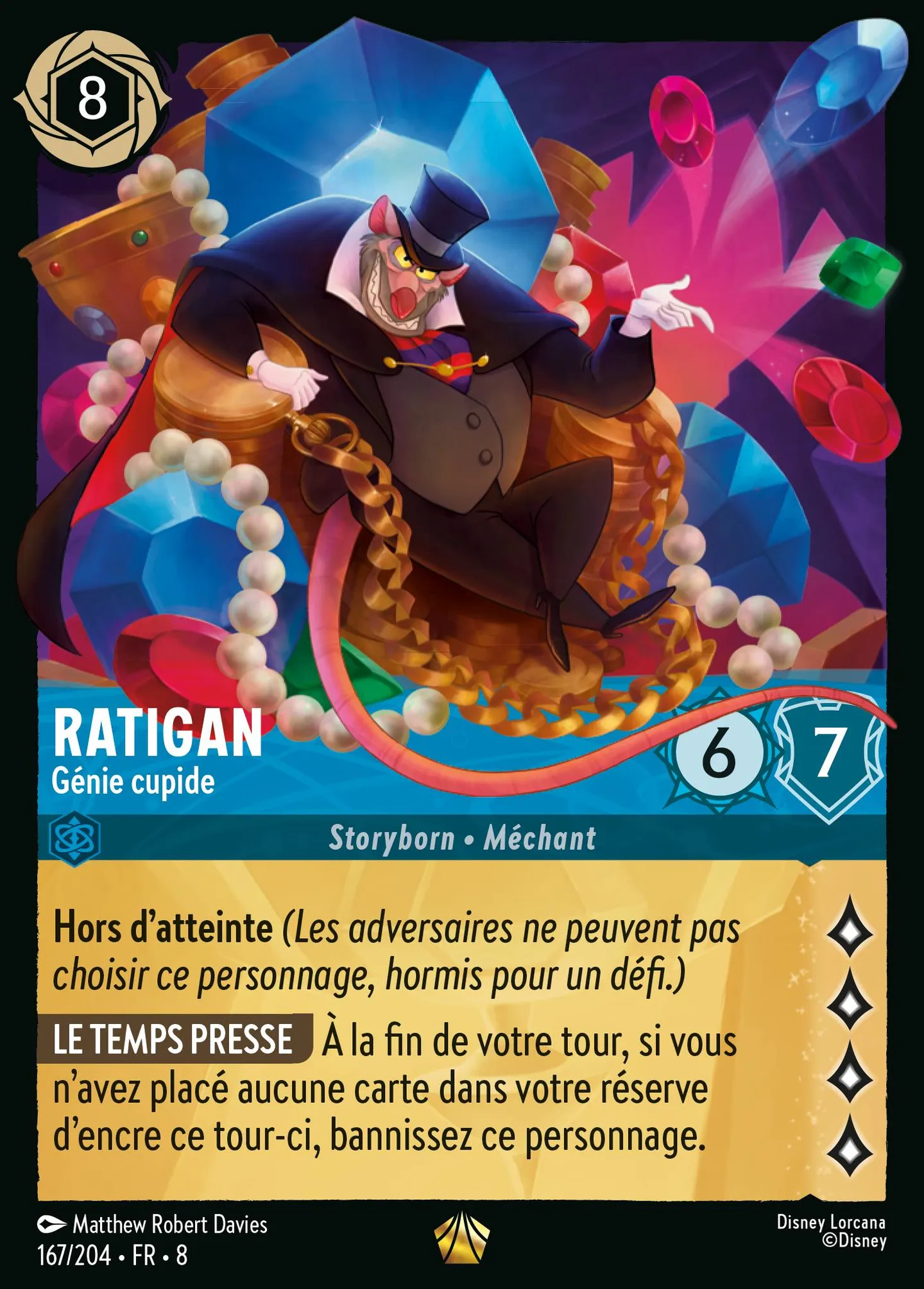 Ratigan - Génie cupide — The Reign of Jafar — Lorcana