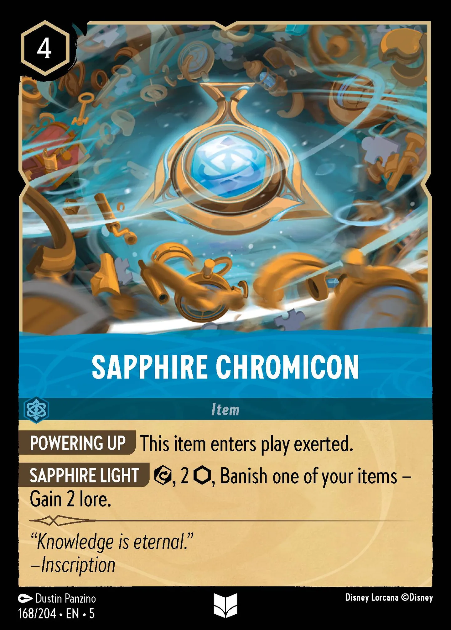 Chromicône de Saphir — Shimmering Skies — Lorcana