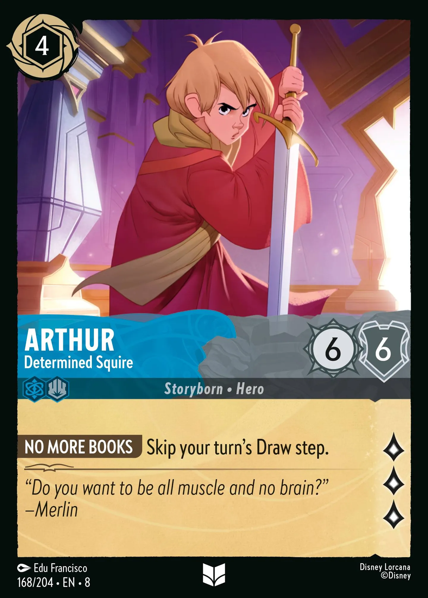 Arthur - Écuyer déterminé — The Reign of Jafar — Lorcana