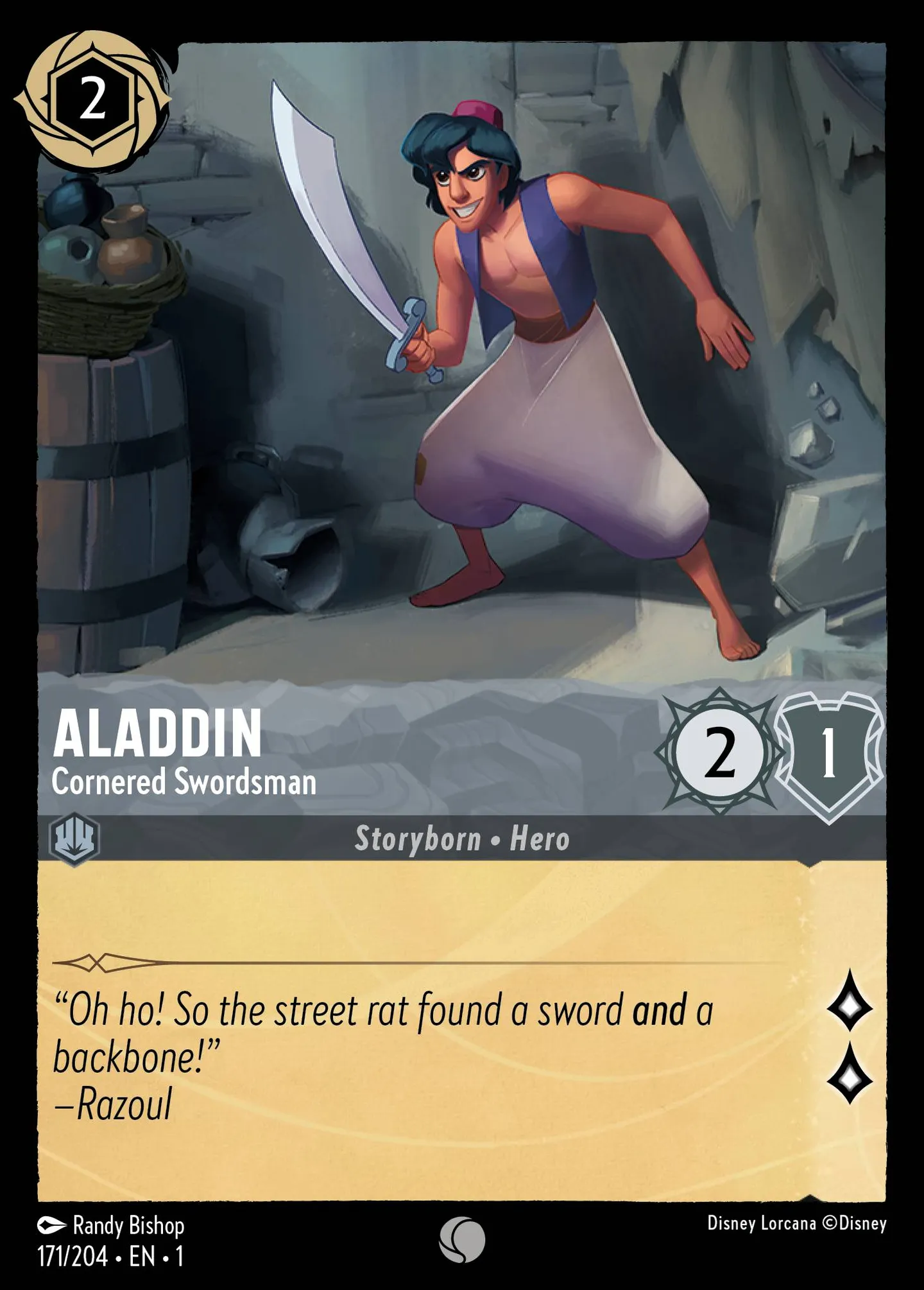 Aladdin - Cornered Swordsman — The First Chapter — Lorcana