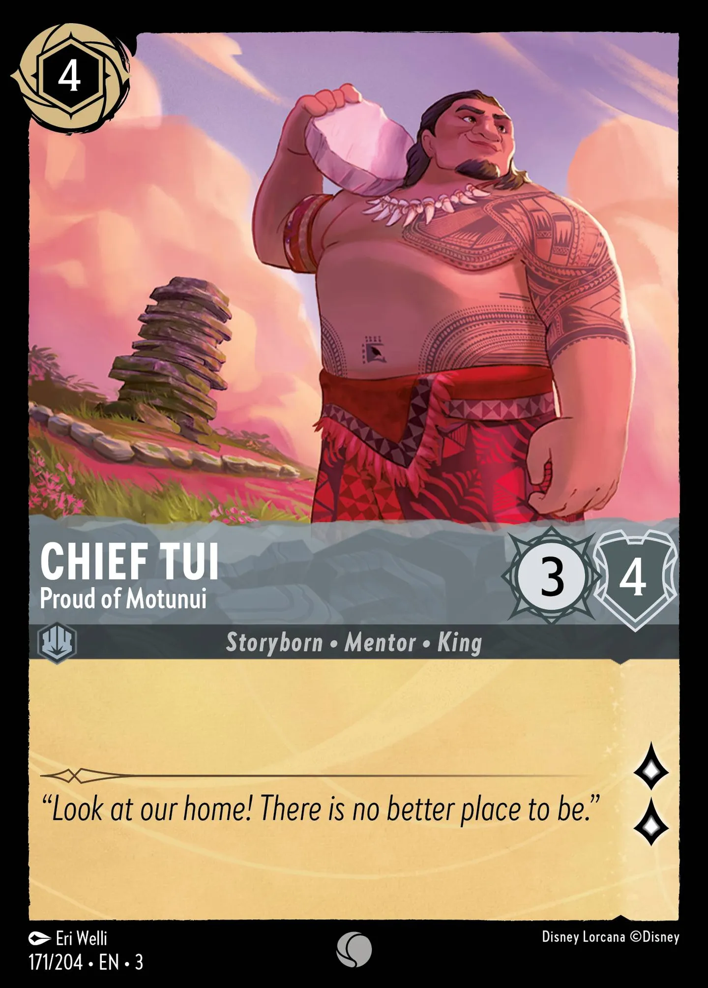 Chief Tui - Proud of Motunui — Into the Inklands — Lorcana