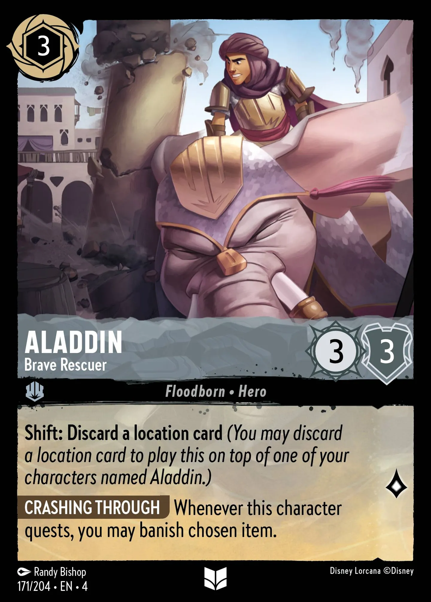 Aladdin - Courageux sauveur — Ursula's Return — Lorcana